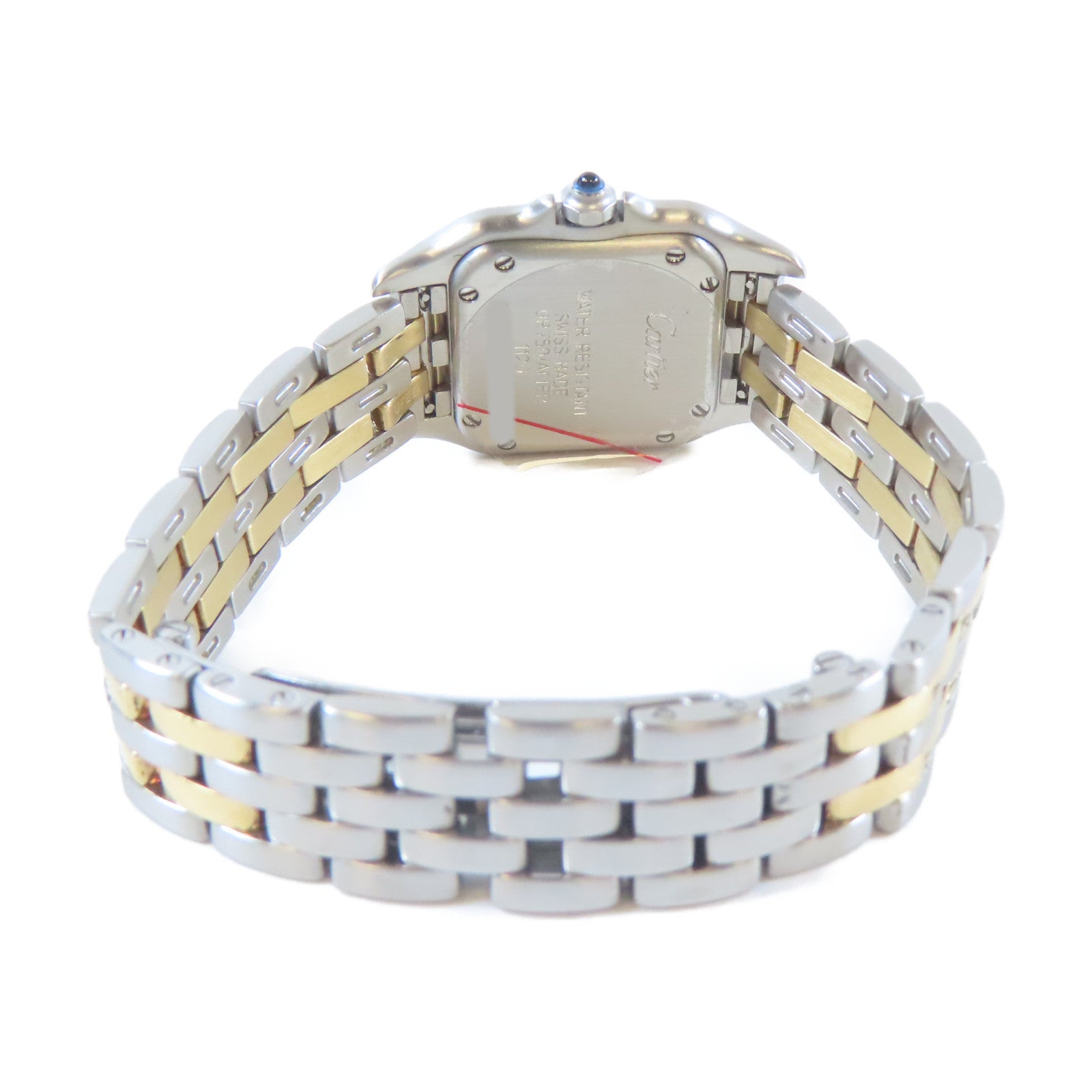 CARTIER 18K黃金/不鏽鋼Panthere手錶銀色