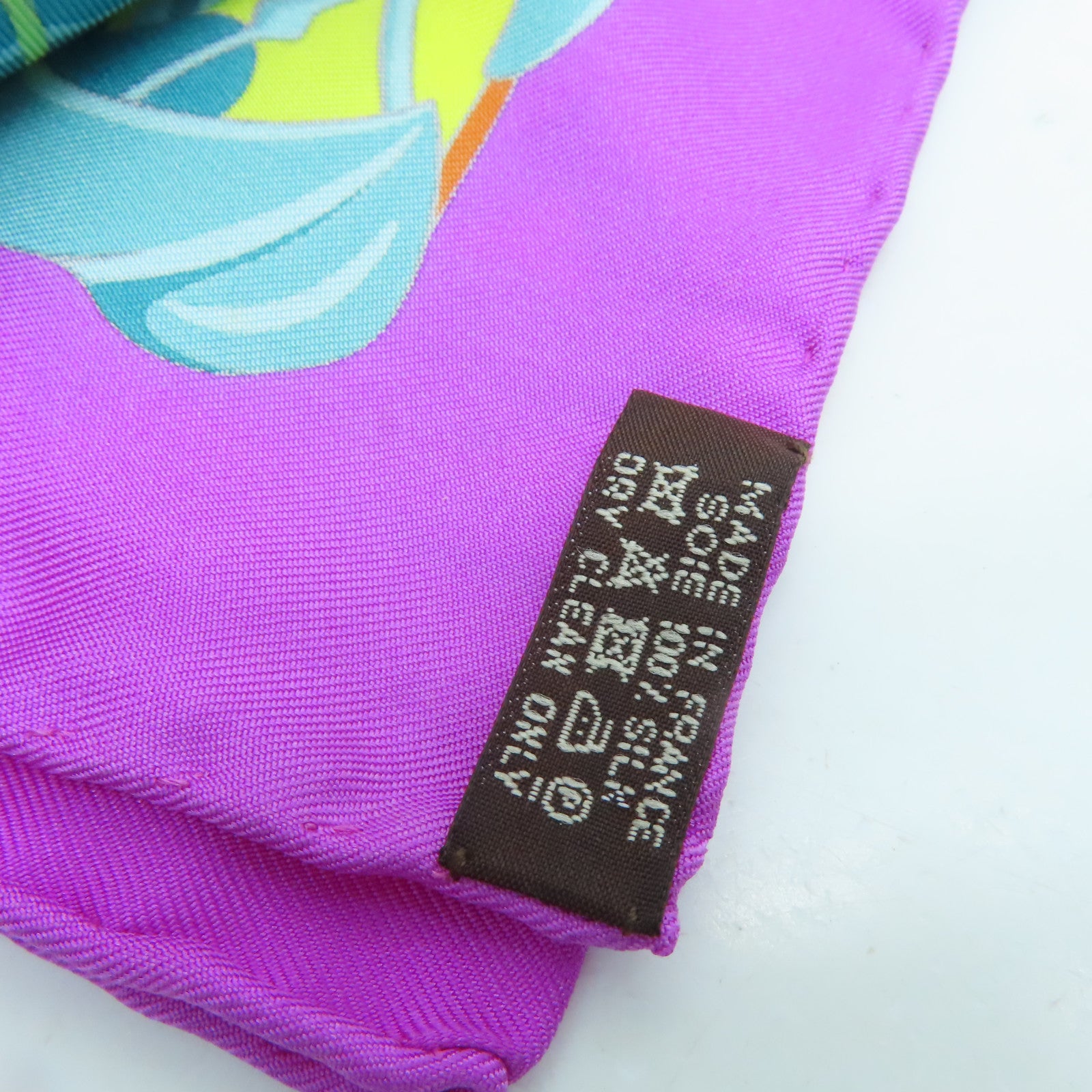 HERMES 絲質Scarf絲巾彩色