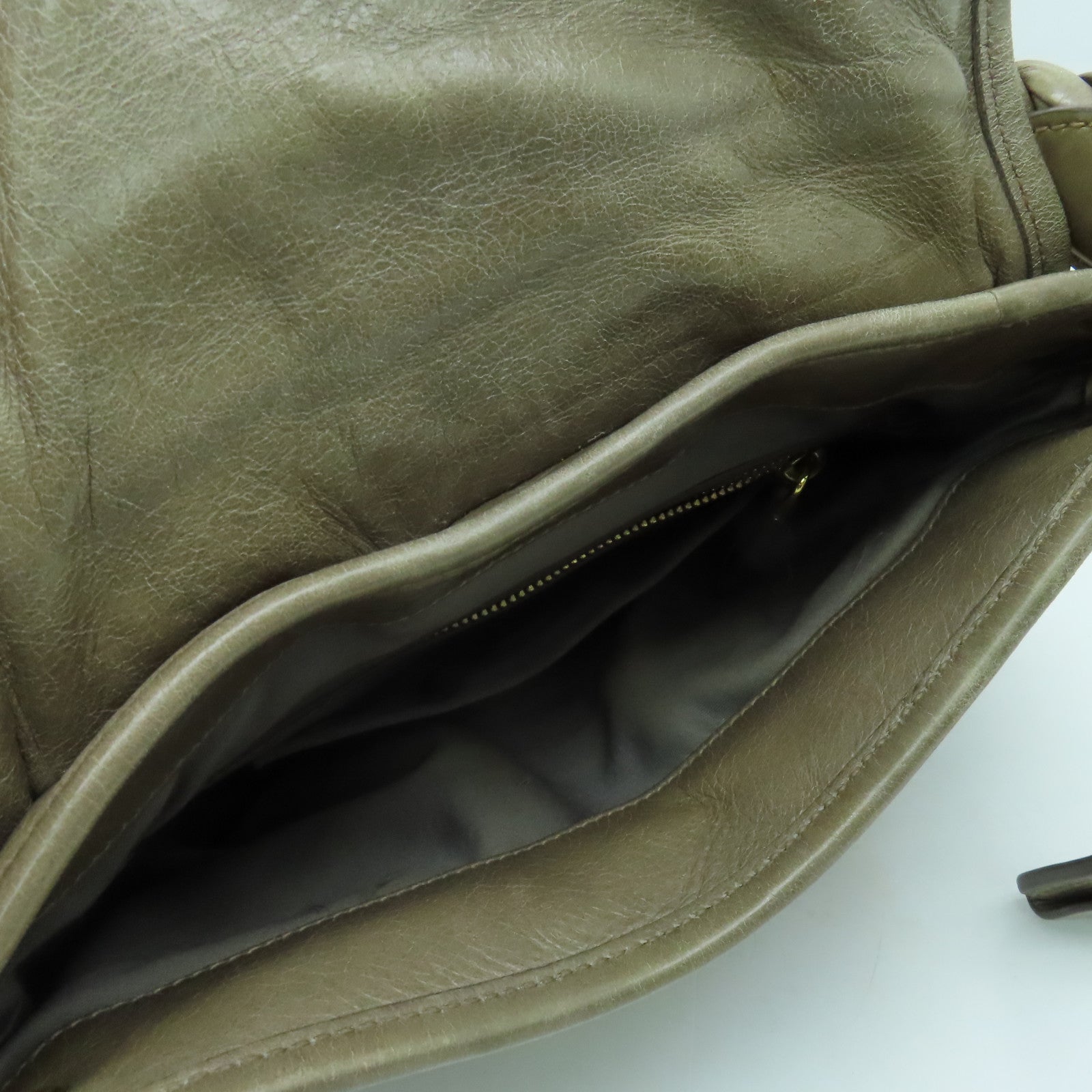 Miu Miu 牛皮皮革2way Shoulder Bag金扣手挽肩背两用袋啡色