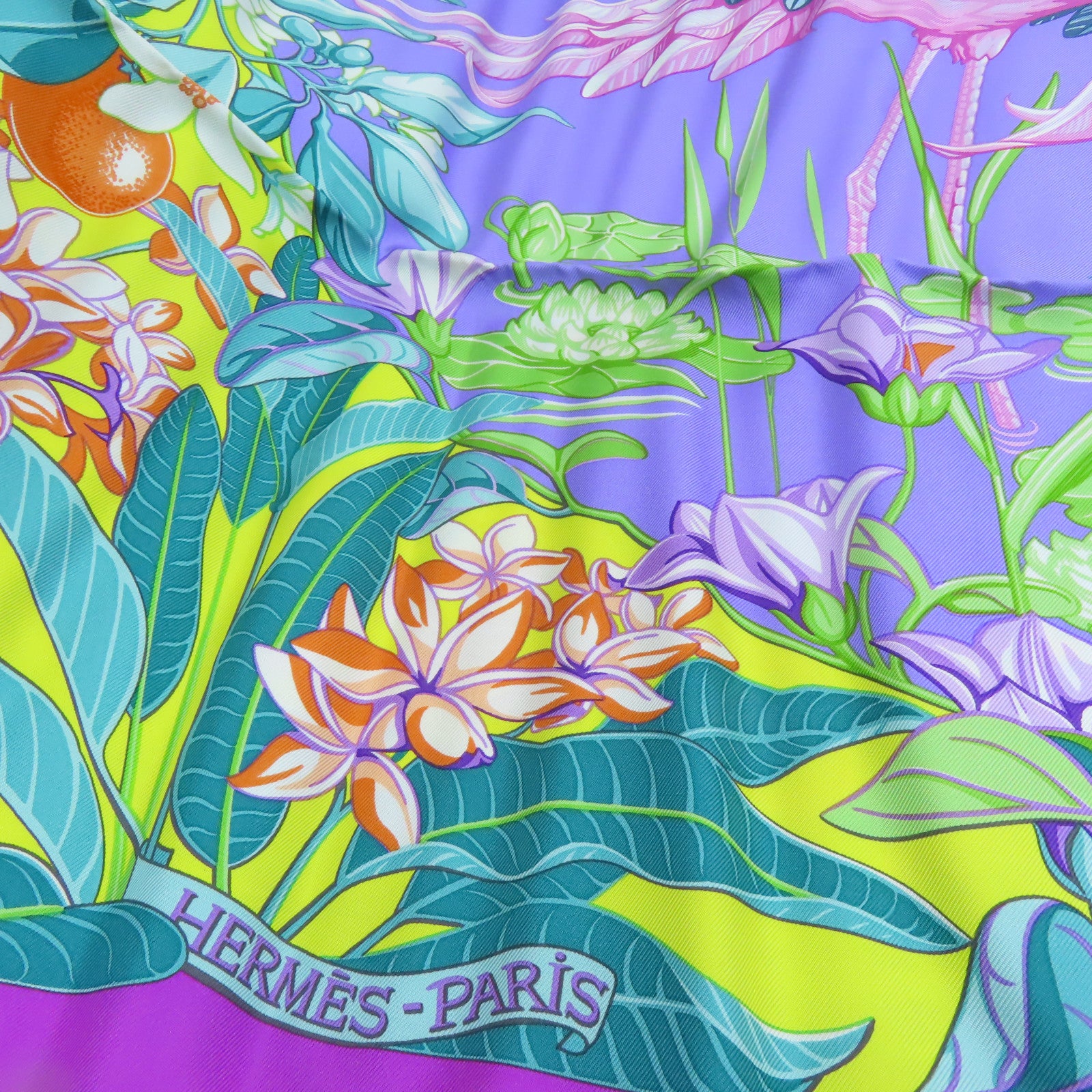 HERMES 絲質Scarf絲巾彩色