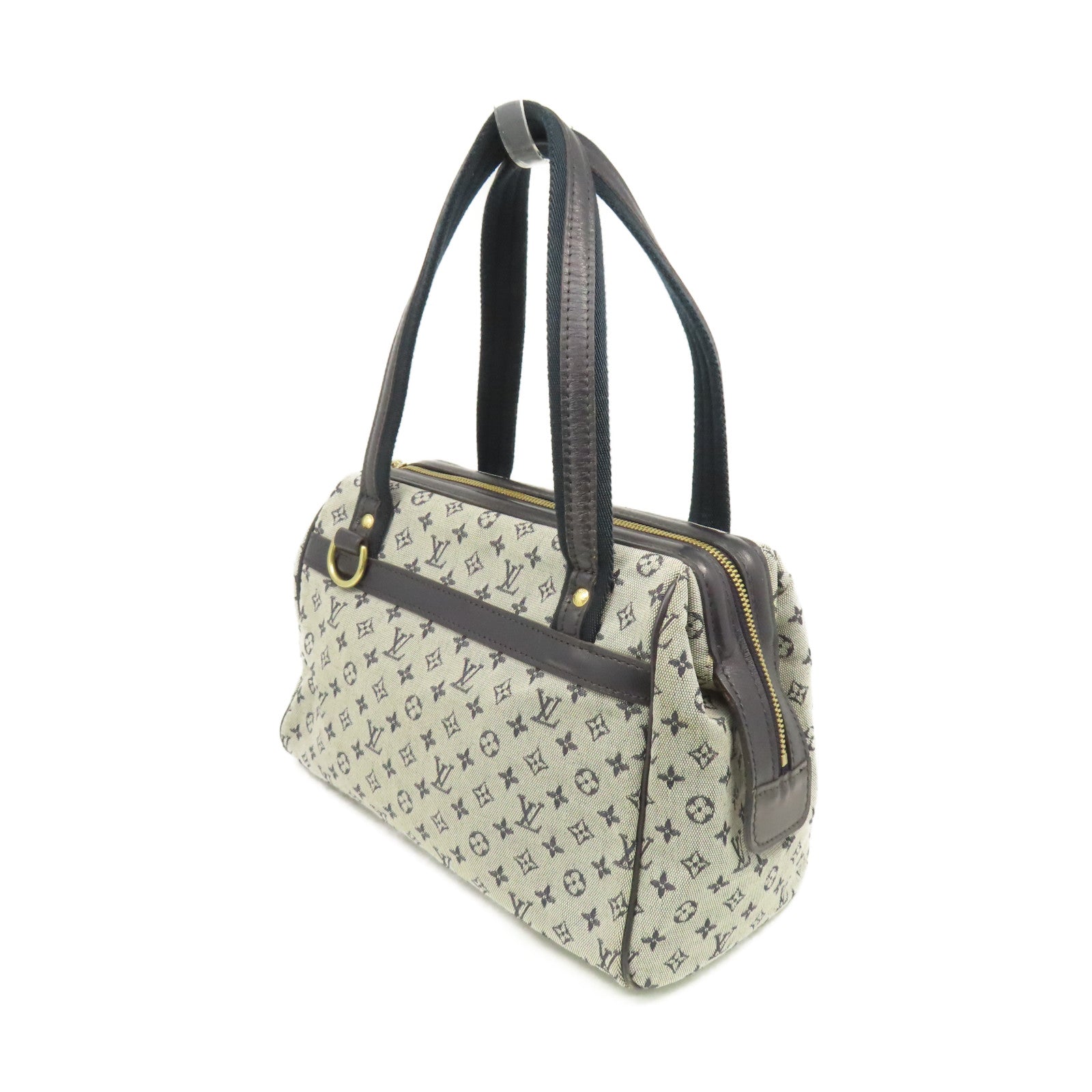 LOUIS VUITTON Monogram Mini Josephine PM手挽袋藍色/灰色