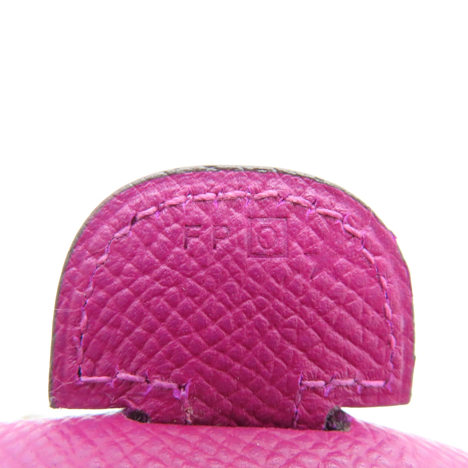 HERMES Veau Epsom皮革Evelyne PM銀扣肩背袋紫色