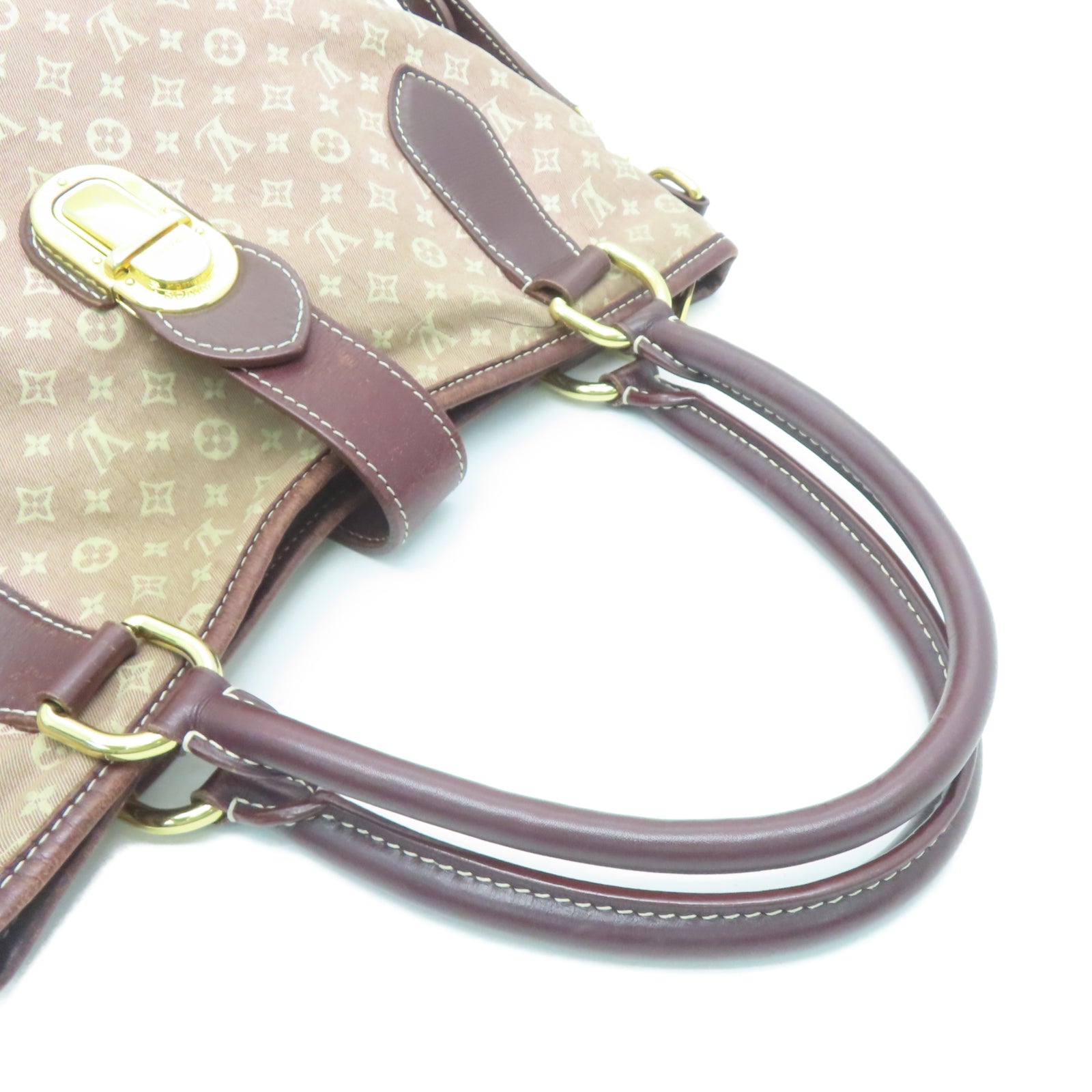 LOUIS VUITTON Monogram Idylle Elegie金扣手挽肩背两用袋红色