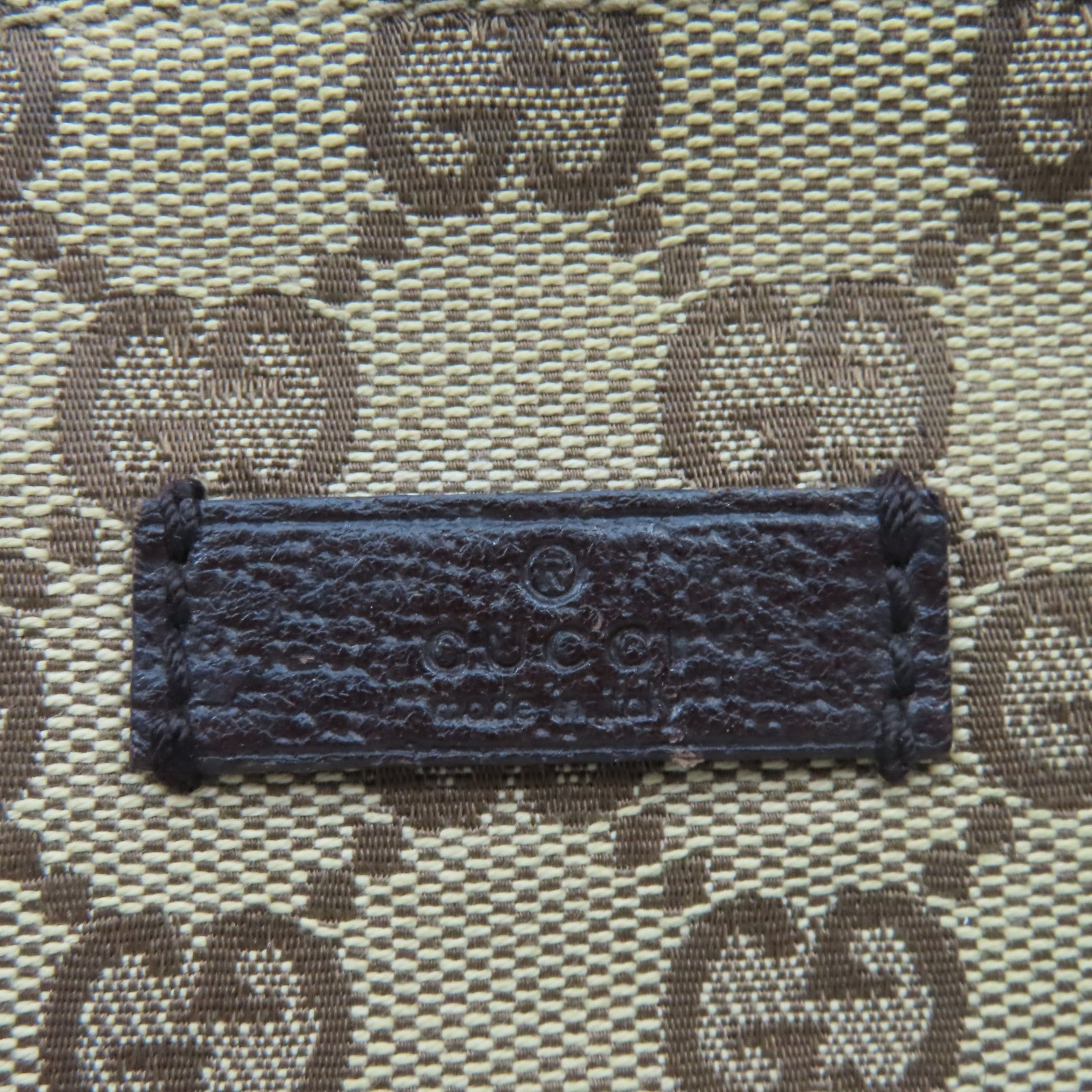 GUCCI GG帆布Handbag手挽袋啡色