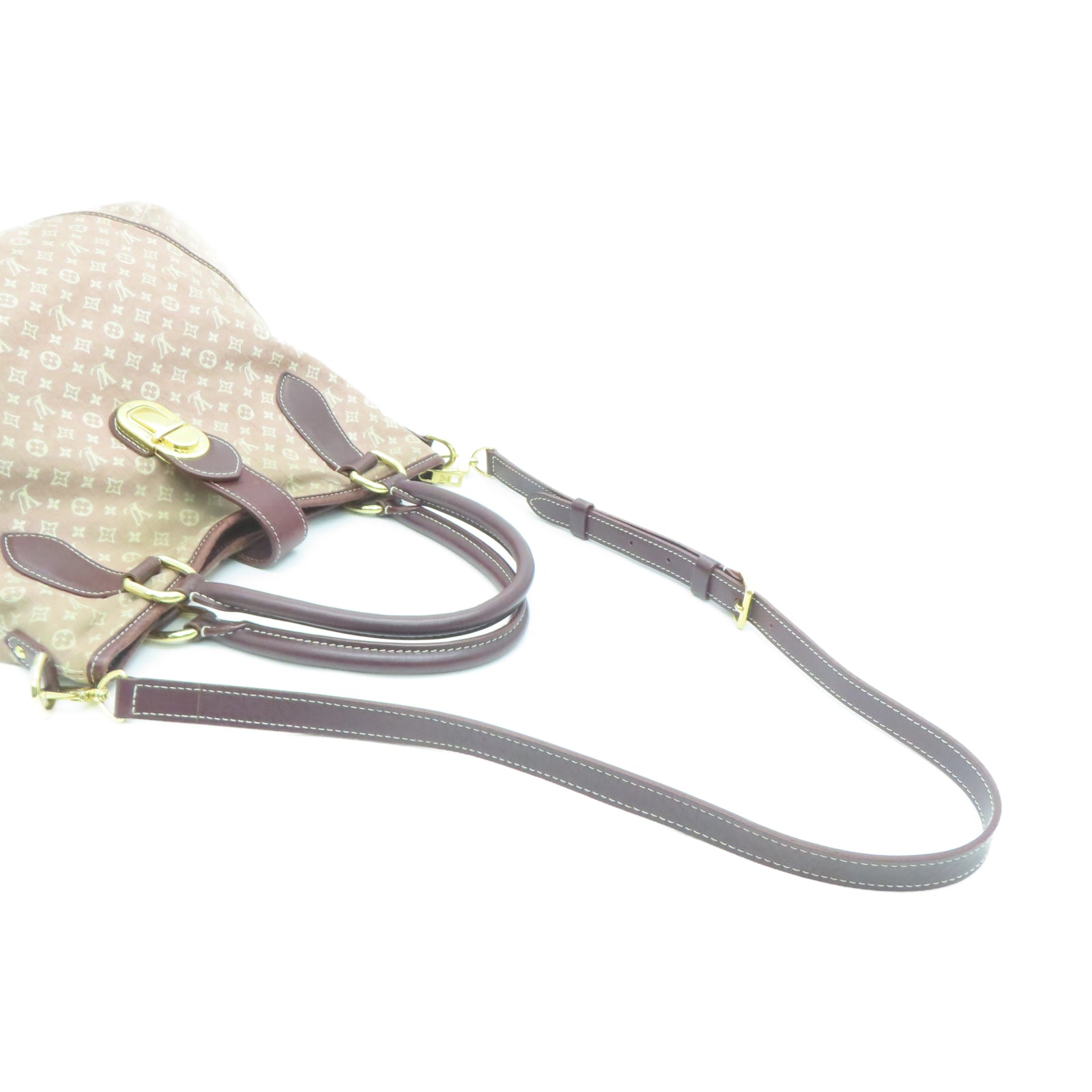 LOUIS VUITTON Monogram Idylle Elegie金扣手挽肩背两用袋红色