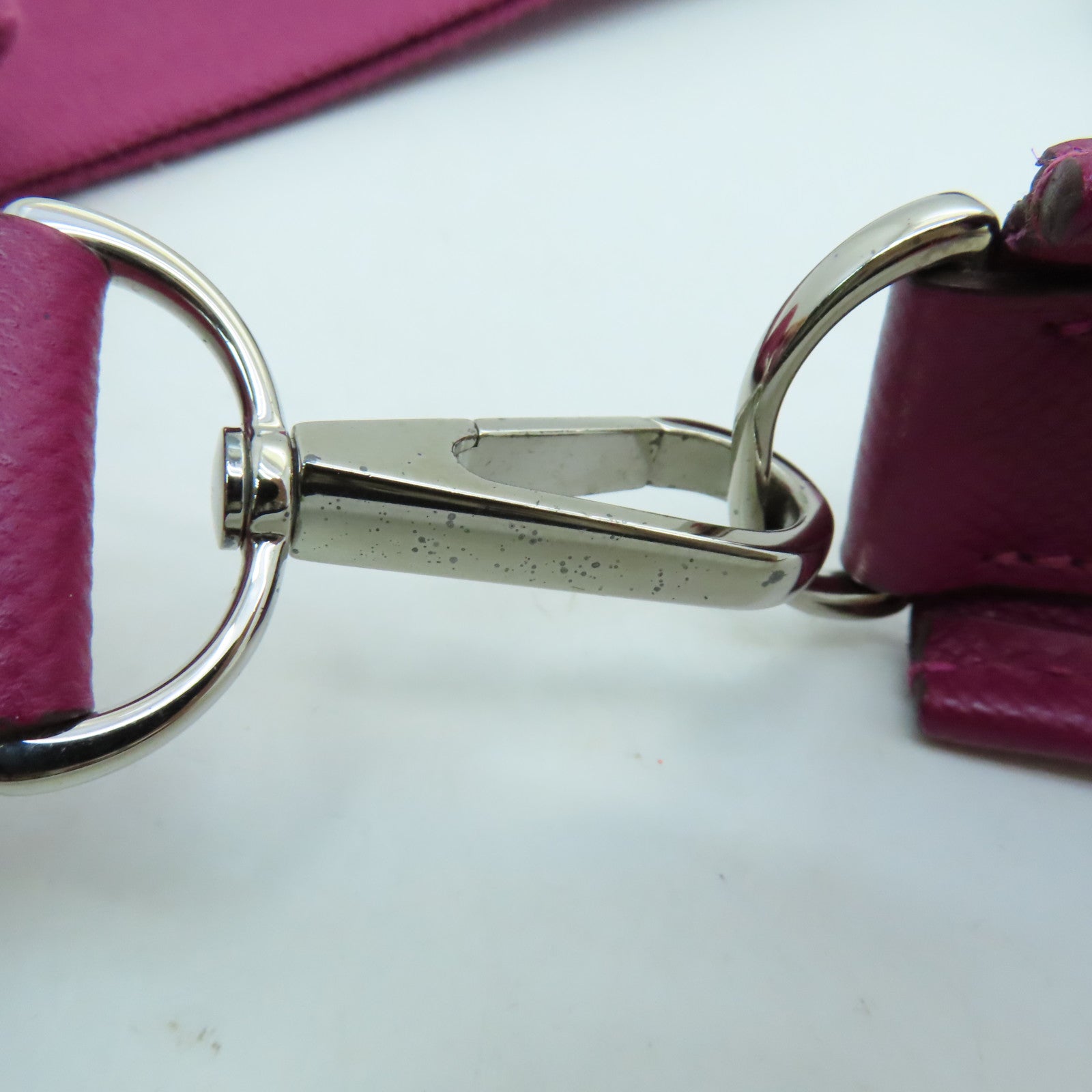 HERMES Veau Epsom皮革Evelyne PM銀扣肩背袋紫色