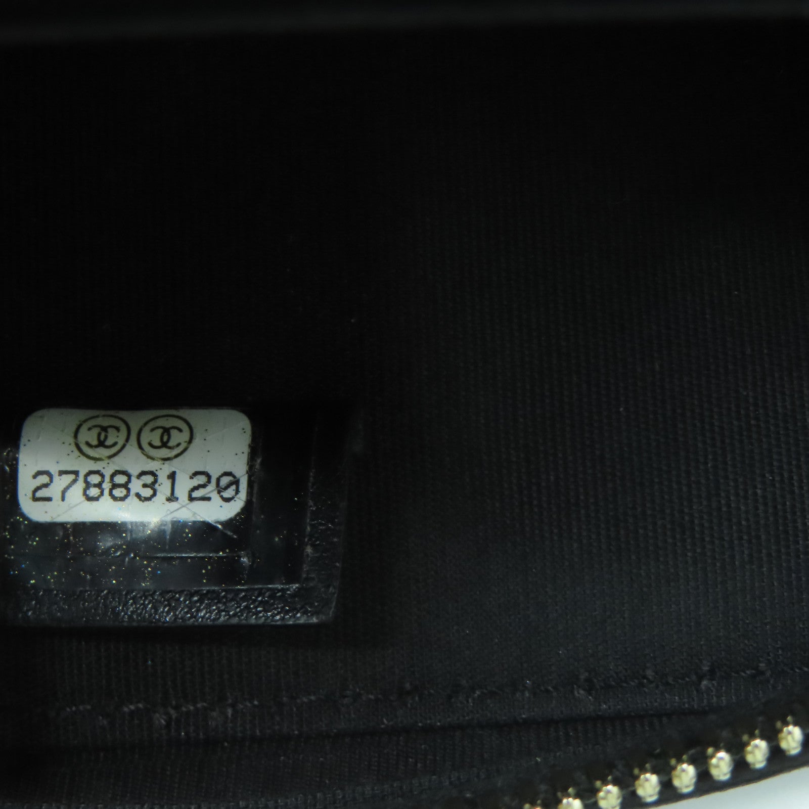 CHANEL 菱格羊皮皮革Shoulder Bag金扣鏈帶肩背袋黑色