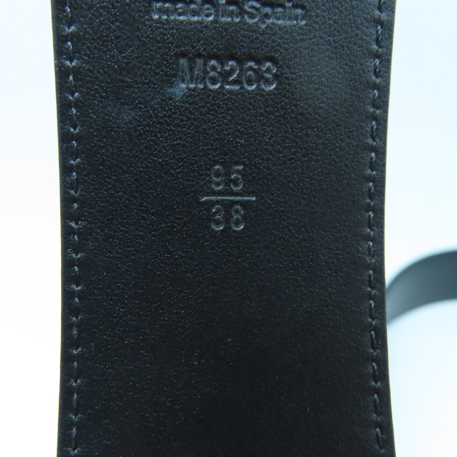 LOUIS VUITTON Monogram Macassar塗層帆布Belt 95cm銀扣皮帶棕色