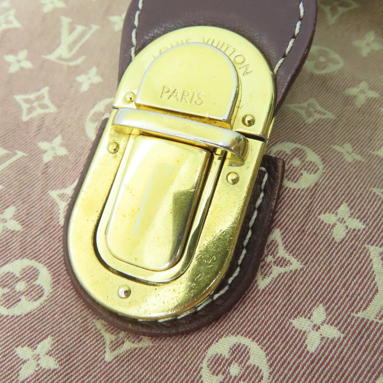 LOUIS VUITTON Monogram Idylle Elegie金扣手挽肩背两用袋红色