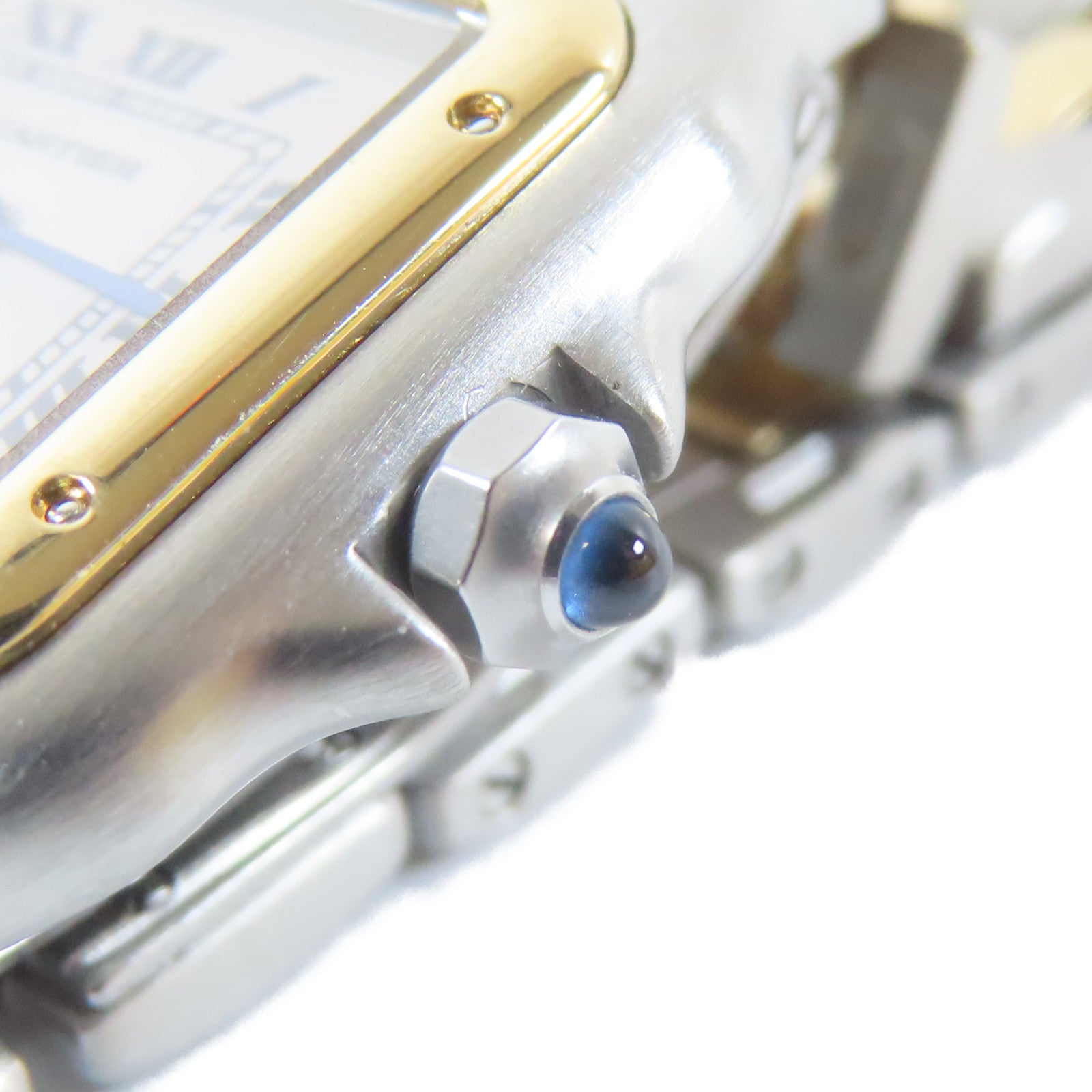 CARTIER 18K黃金/不鏽鋼Panthere手錶銀色