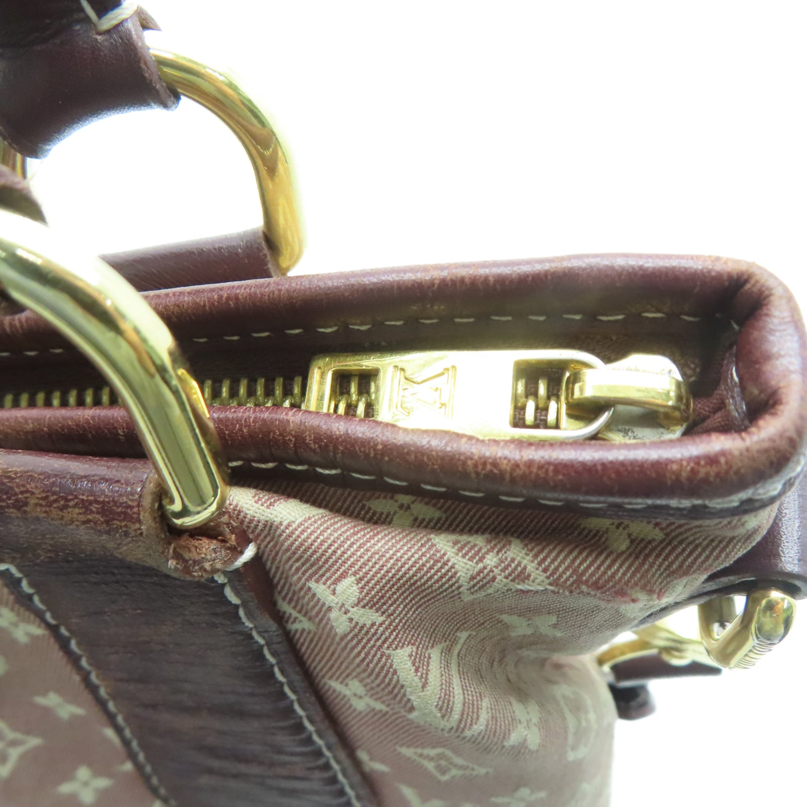 LOUIS VUITTON Monogram Idylle Elegie金扣手挽肩背两用袋红色