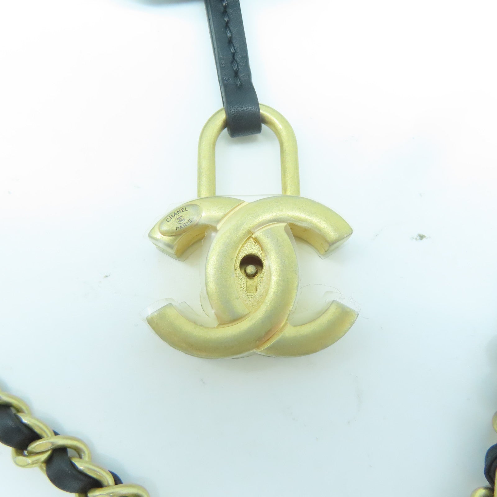 CHANEL 【激減優惠】菱格Caviar皮革Vanity Case金扣手挽肩背兩用袋淺褐色