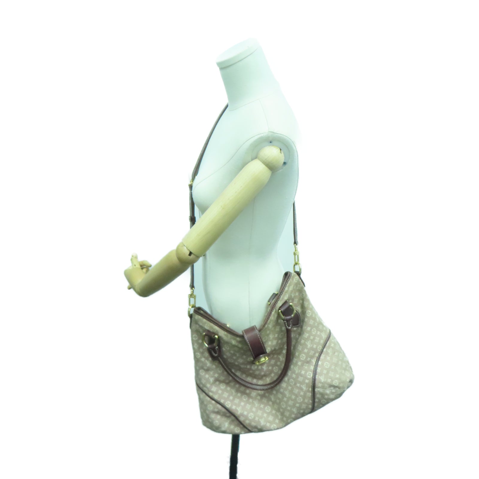 LOUIS VUITTON Monogram Idylle Elegie金扣手挽肩背两用袋红色