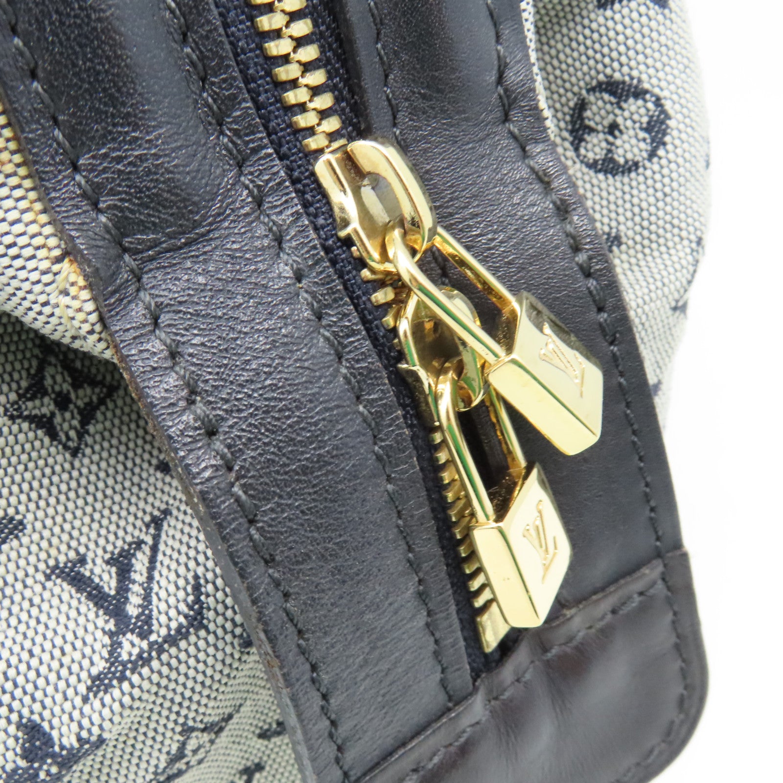 LOUIS VUITTON Monogram Mini Josephine PM手挽袋藍色/灰色
