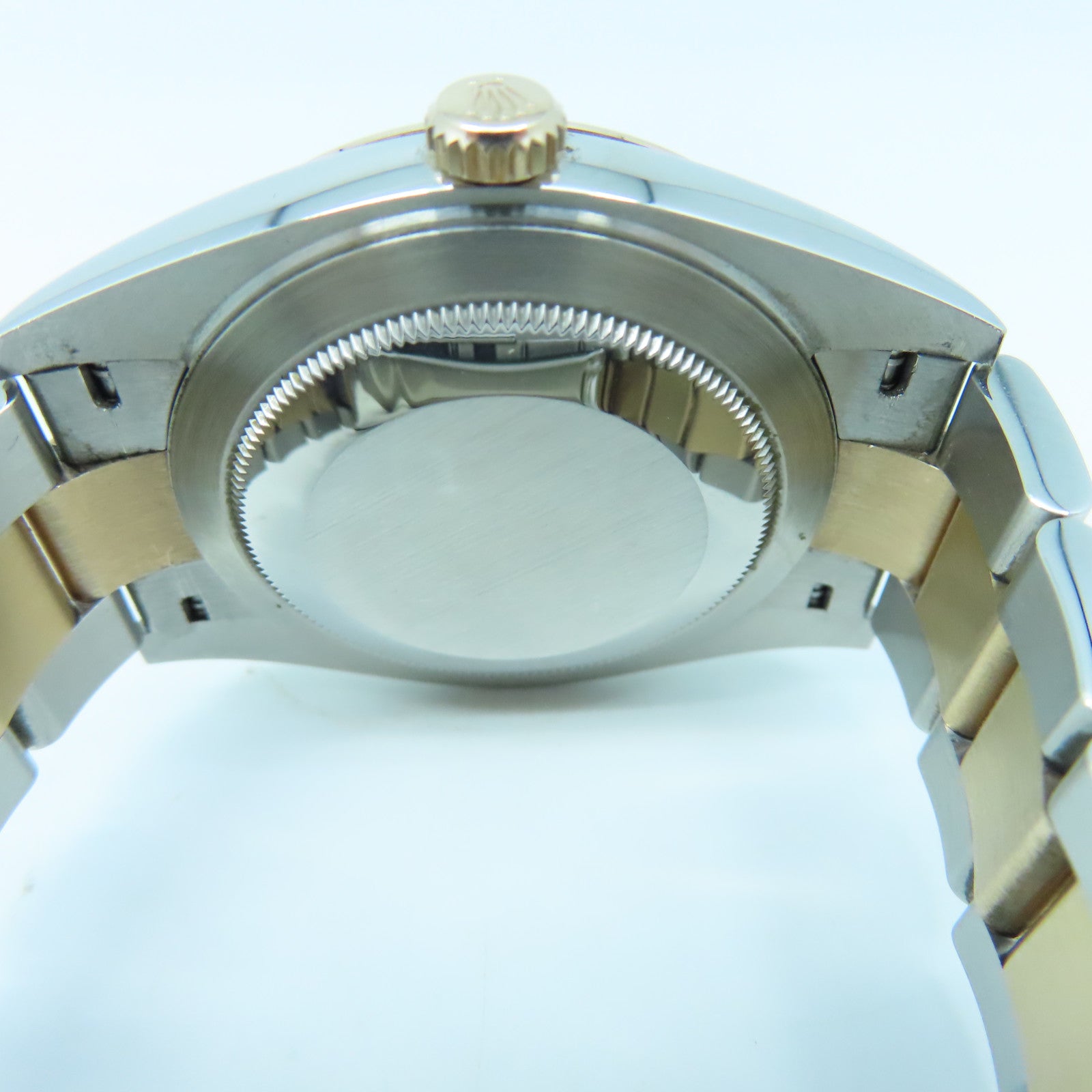 ROLEX Datejust 41mm 18K玫瑰金/不鏽鋼手錶自動機芯黑色