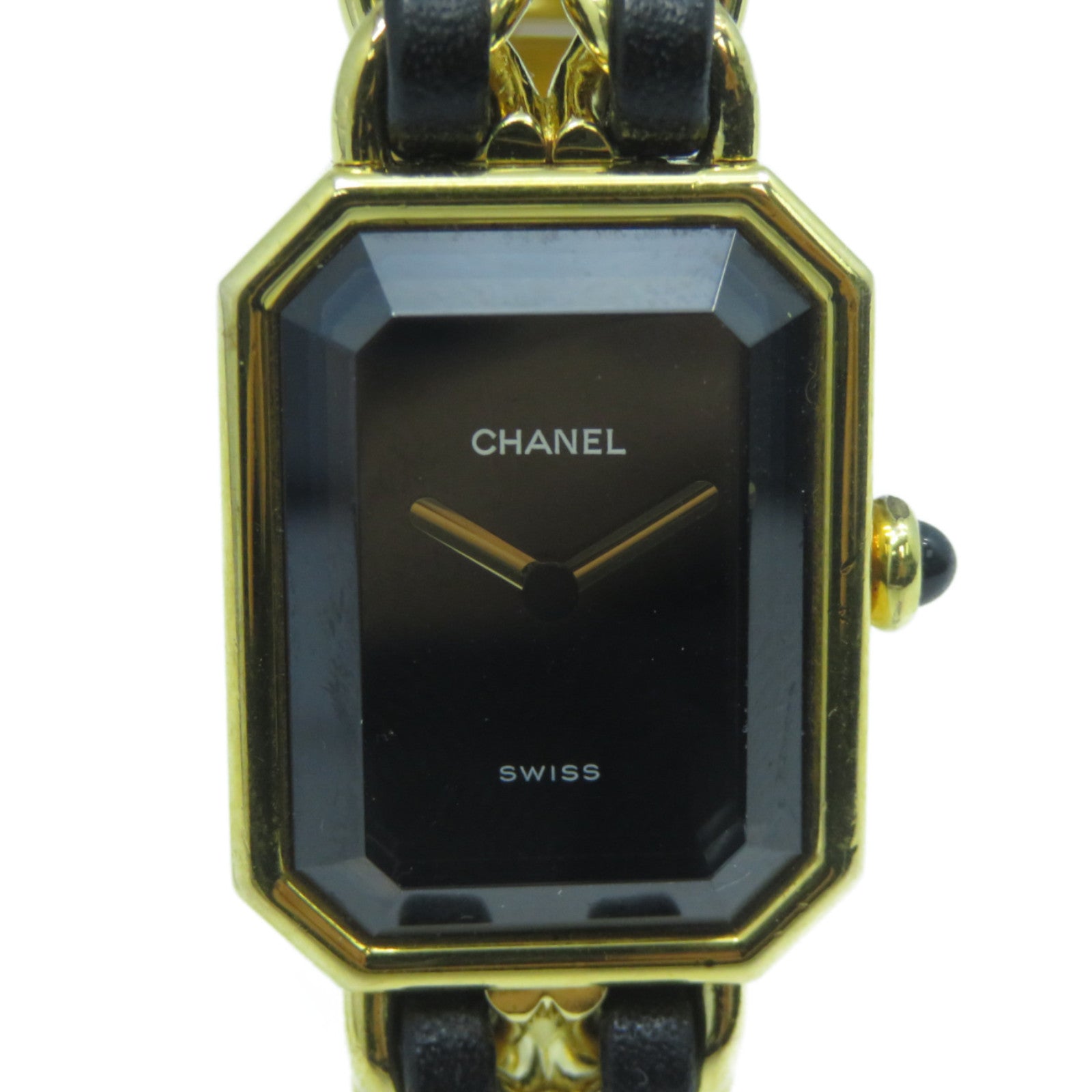 CHANEL Premiere M鍍金石英機芯手錶黑色