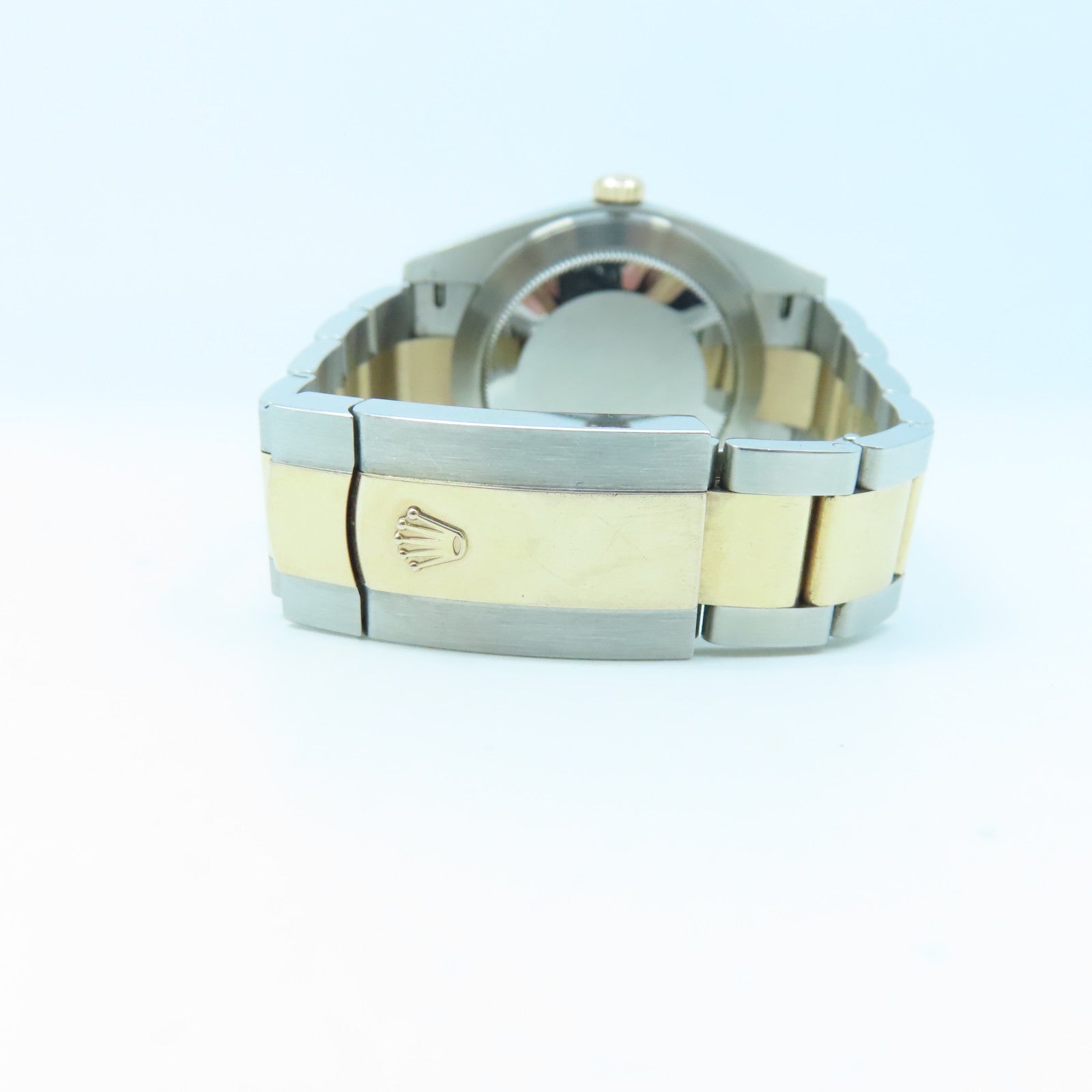 ROLEX Datejust 41mm 18K玫瑰金/不鏽鋼手錶自動機芯黑色