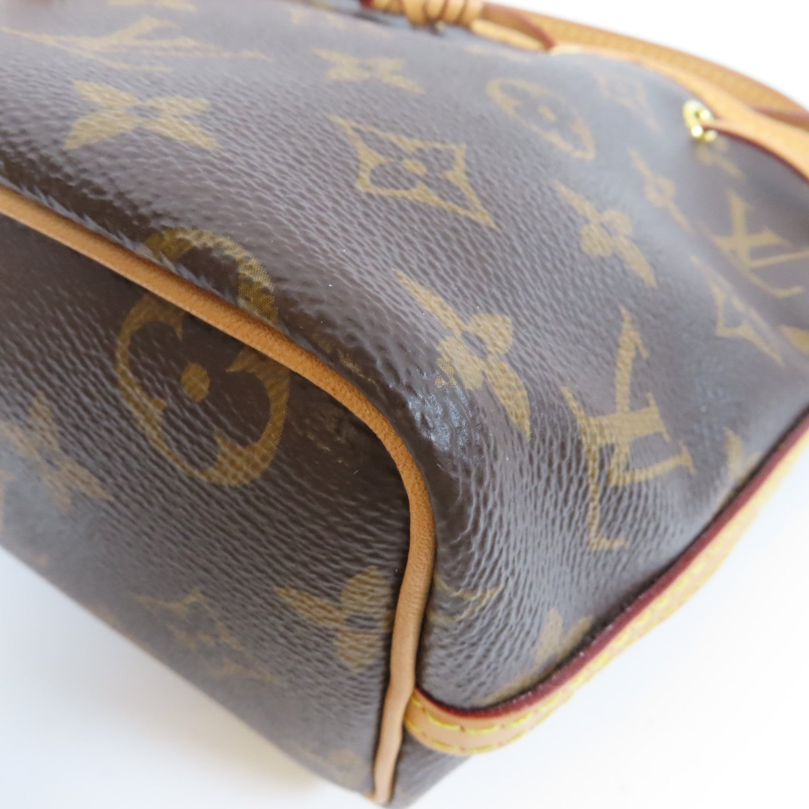 LOUIS VUITTON Monogram Nano Noe金扣肩背袋啡色