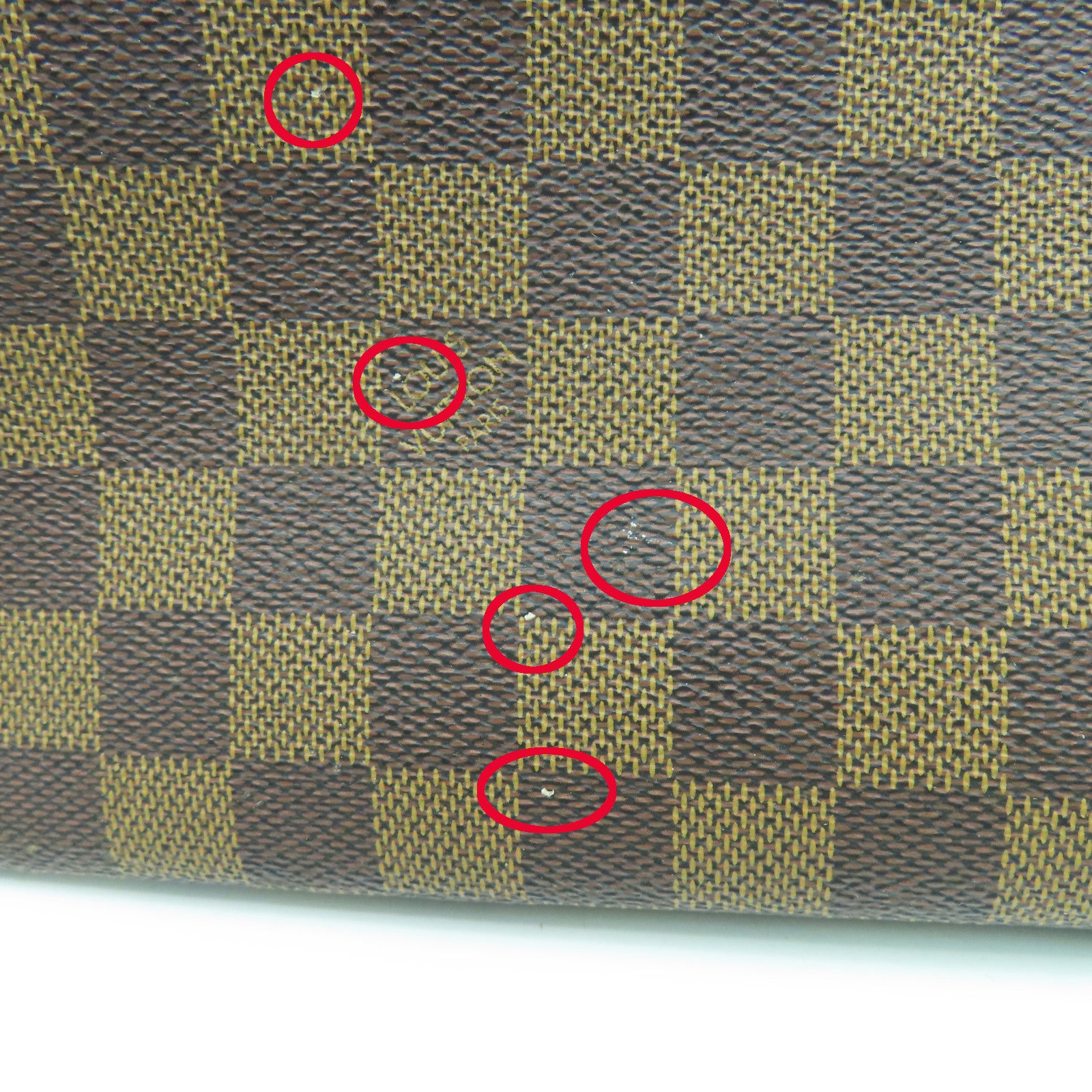 LOUIS VUITTON Damier Saleya MM金扣手挽袋啡色