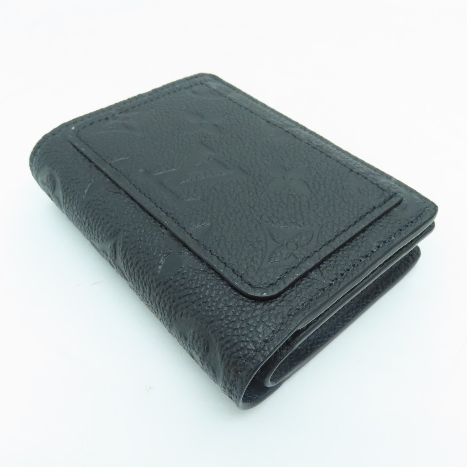 LOUIS VUITTON Monogram Empreinte Clea金扣錢包黑色