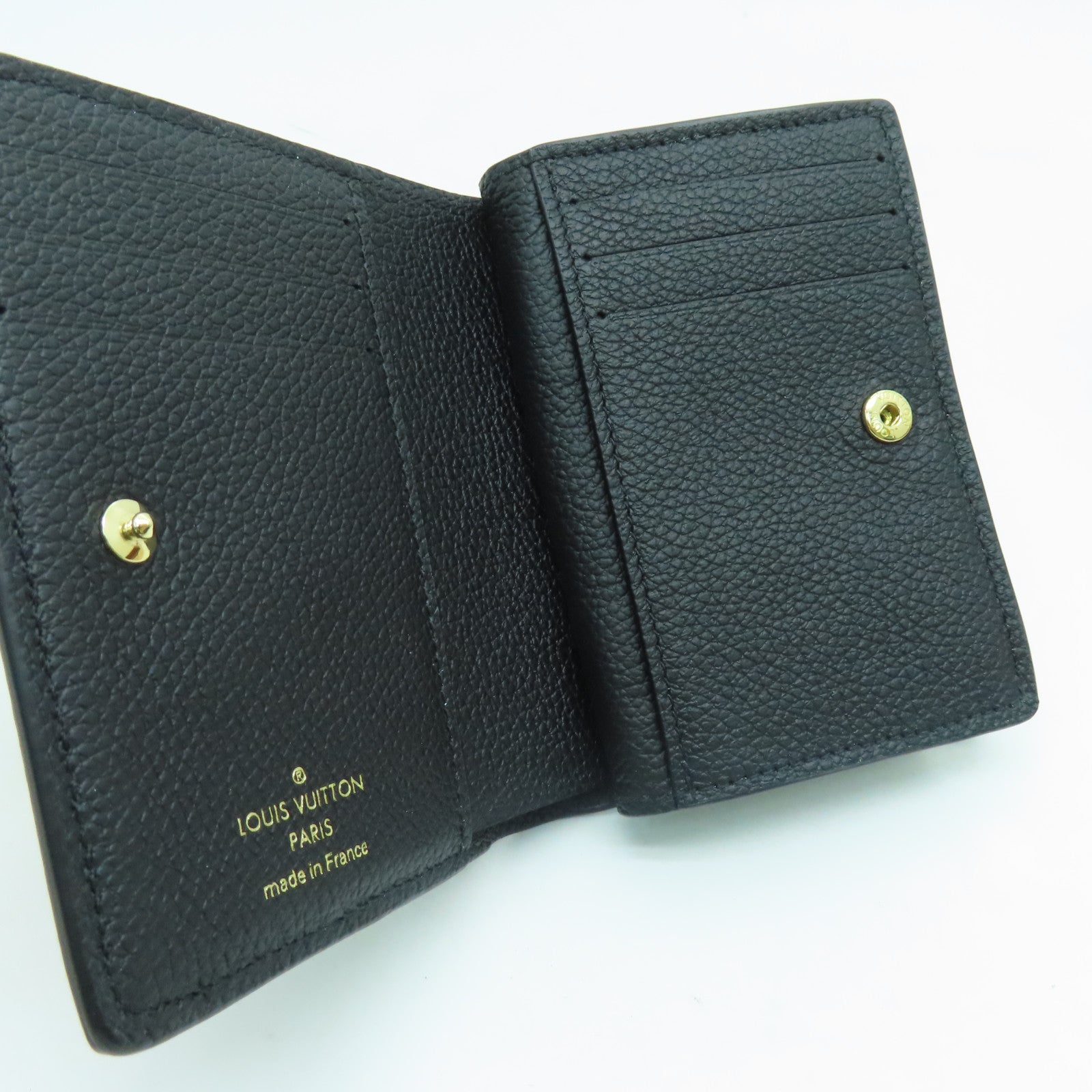 LOUIS VUITTON Monogram Empreinte Clea金扣錢包黑色
