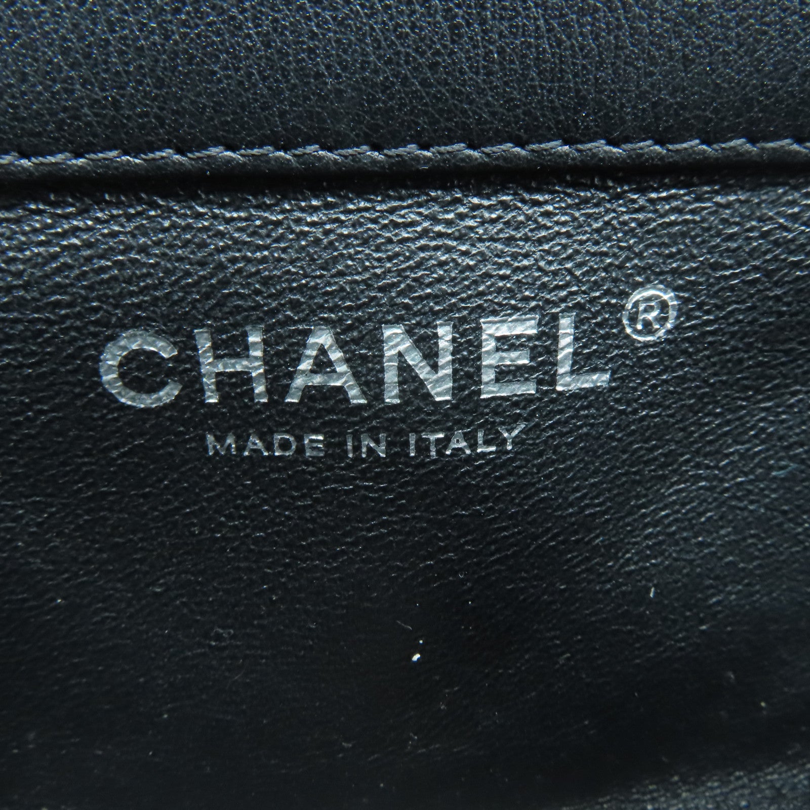 CHANEL 【激減優惠】菱格漆皮皮革Chain Shoulder銀扣鏈帶肩背袋黑色