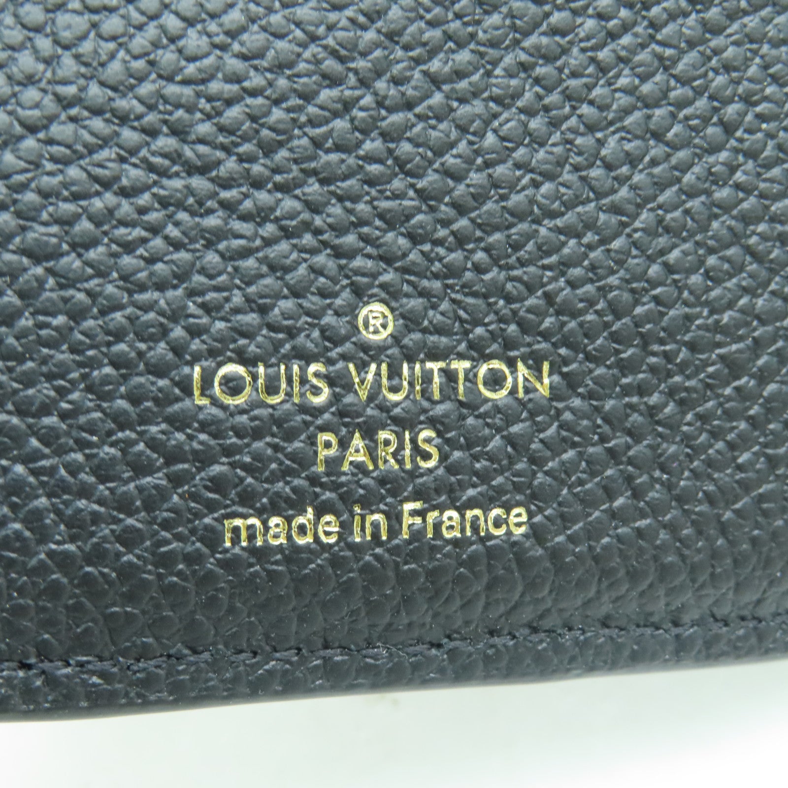 LOUIS VUITTON Monogram Empreinte Clea金扣錢包黑色