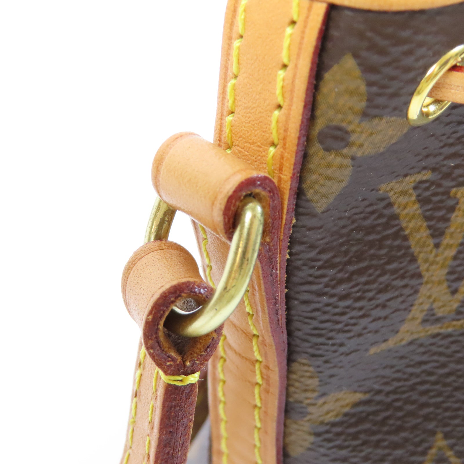 LOUIS VUITTON Monogram Nano Noe金扣肩背袋啡色