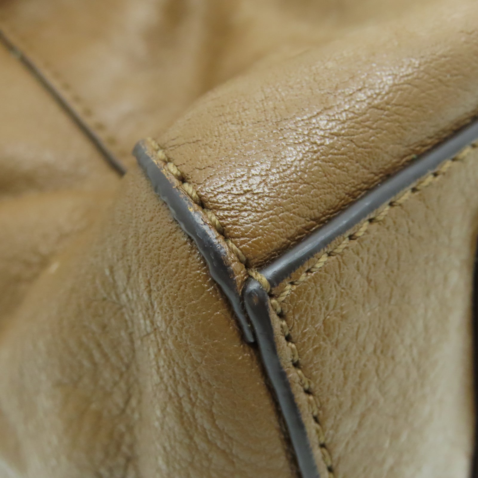 COACH Cowhide Leather 2way Shoulder Bag Gold Buckle Handle Shoulder Bag Brown