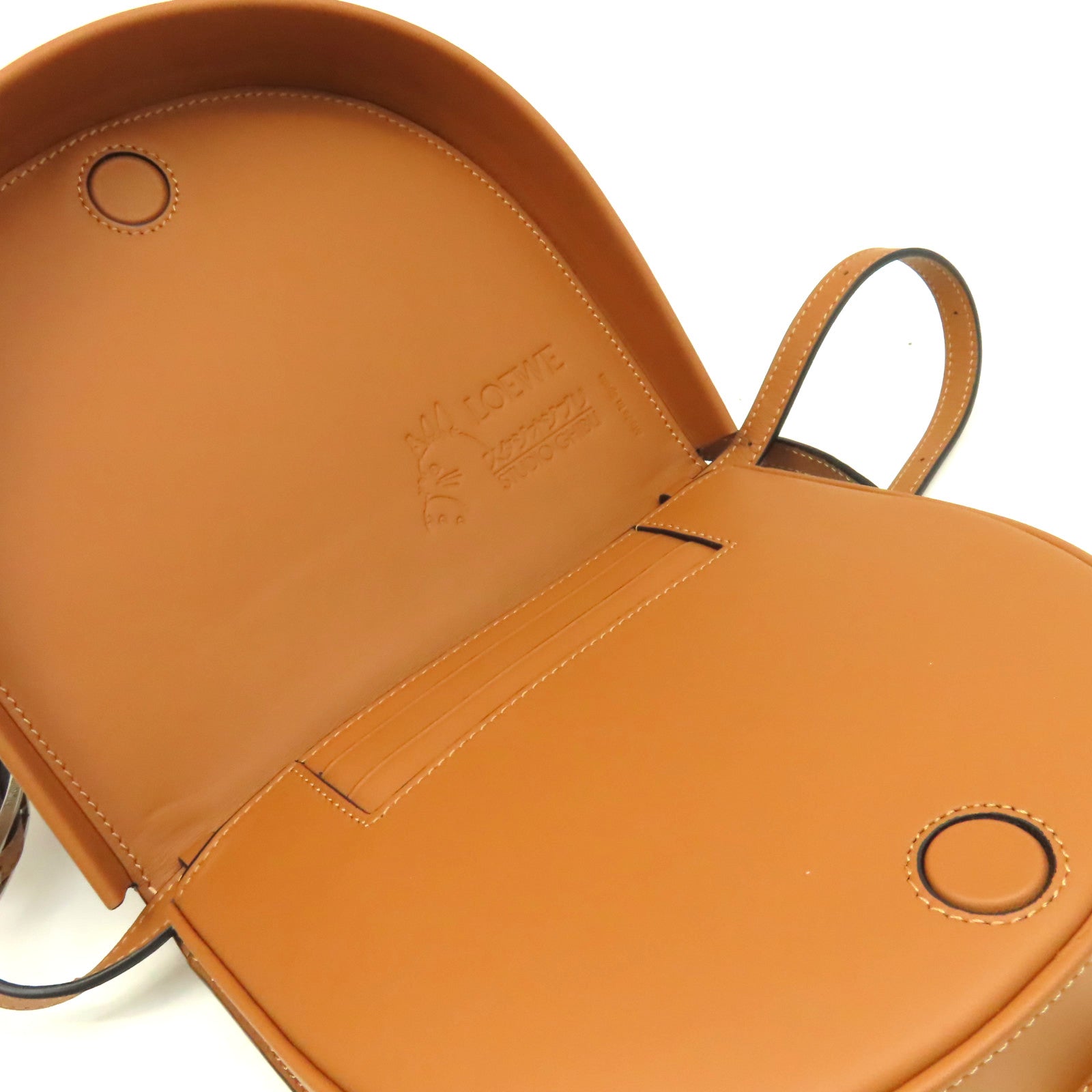 LOEWE 牛皮皮革Loewe x Studio Ghibli Shoulder Bag肩背袋啡色