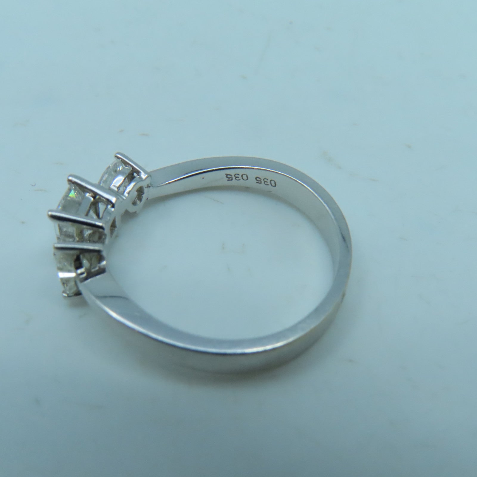 JEWELRY 18K White Gold Diamond Ring0.35ct/0.35ct Diamond Ring US#5.5