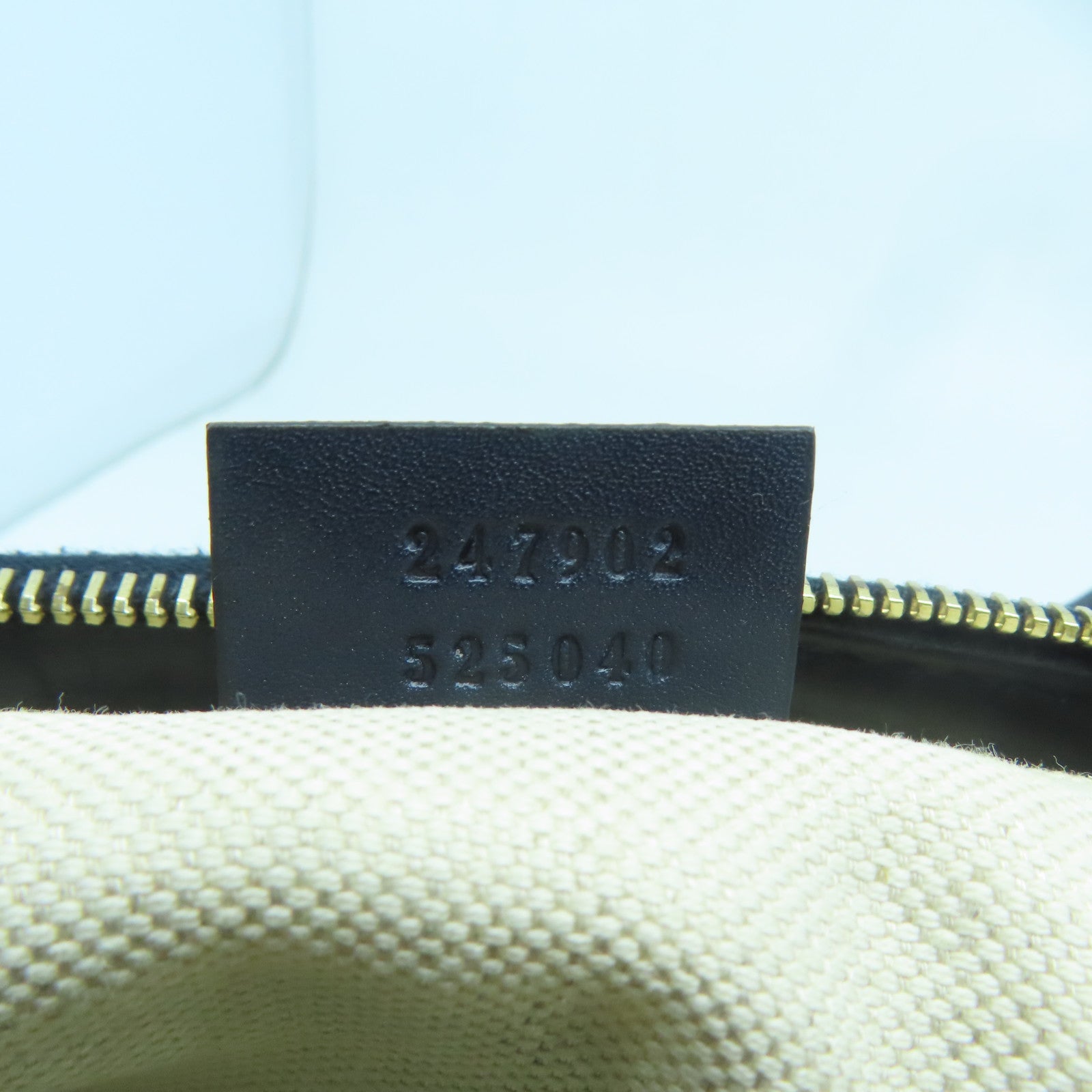 GUCCI 帆布/牛皮皮革Shoulder Bag金扣手挽肩背兩用袋藍色