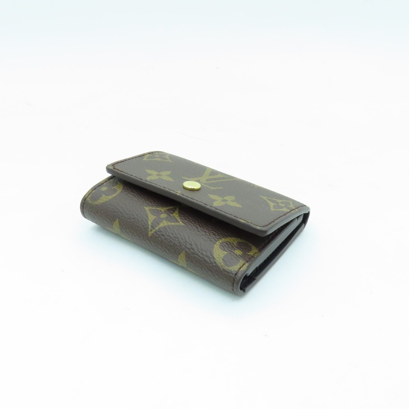 LOUIS VUITTON Monogram Micro Wallet金扣錢包棕色