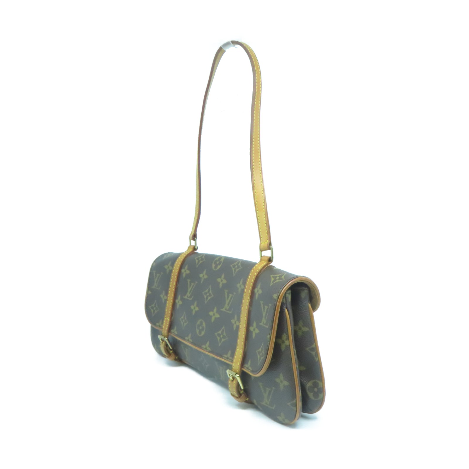 LOUIS VUITTON Monogram Murrell金扣肩背袋啡色