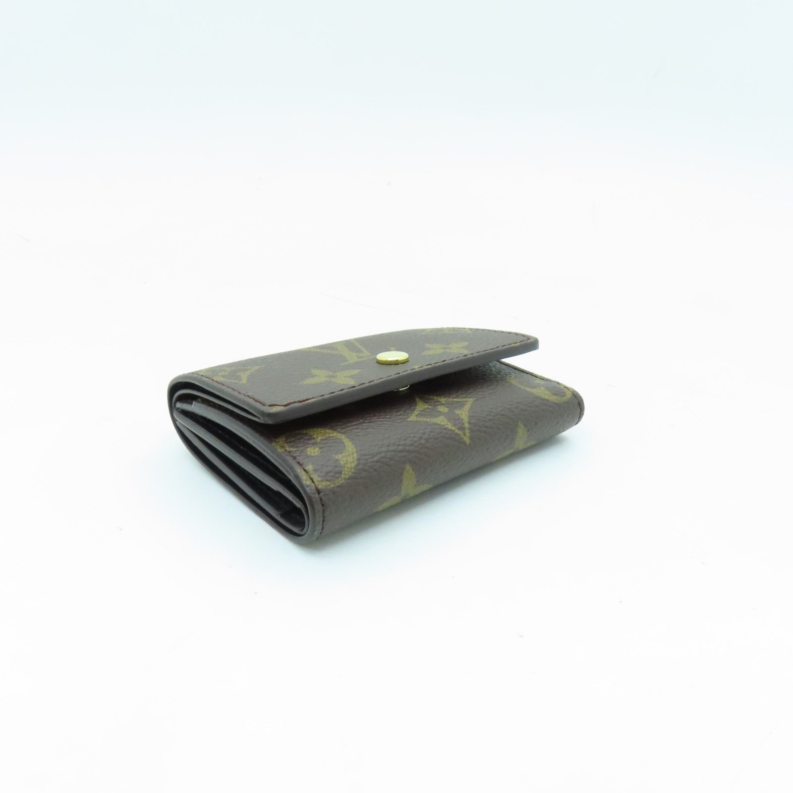 LOUIS VUITTON Monogram Micro Wallet金扣錢包棕色