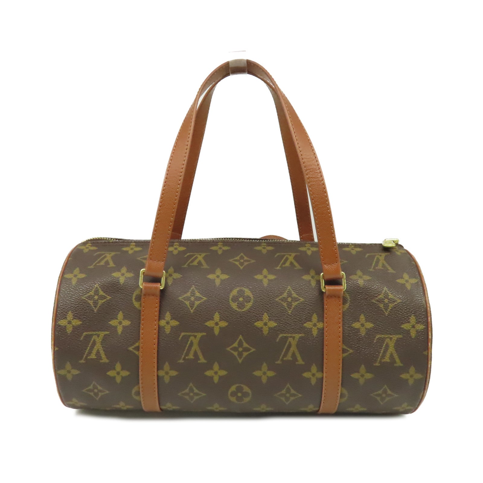 LOUIS VUITTON Monogram Papillon GM Old Model Handbag金扣手挽袋啡色