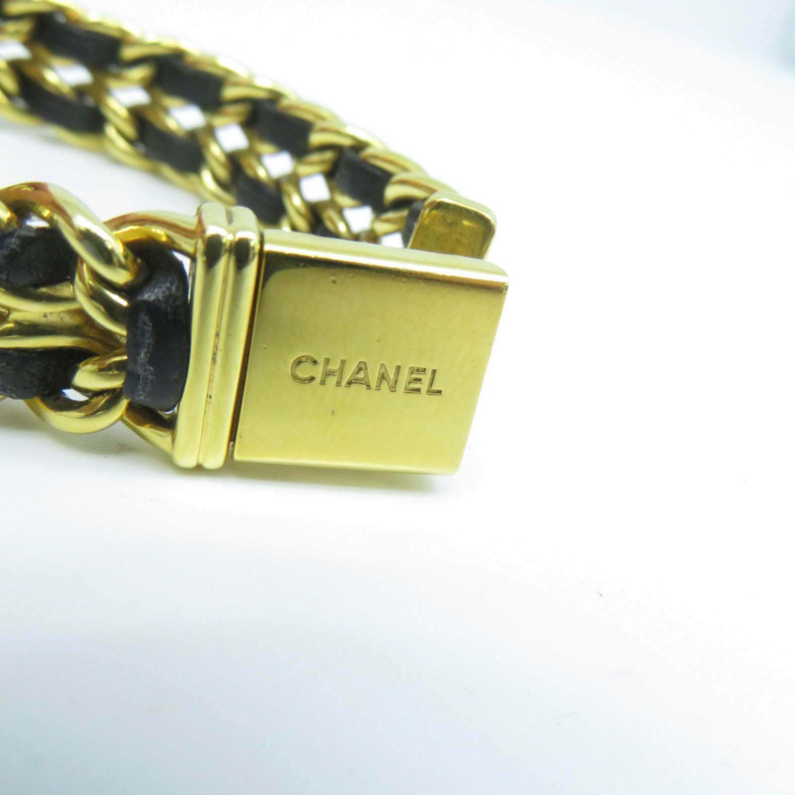 CHANEL Premiere L鍍金石英機芯手錶黑色