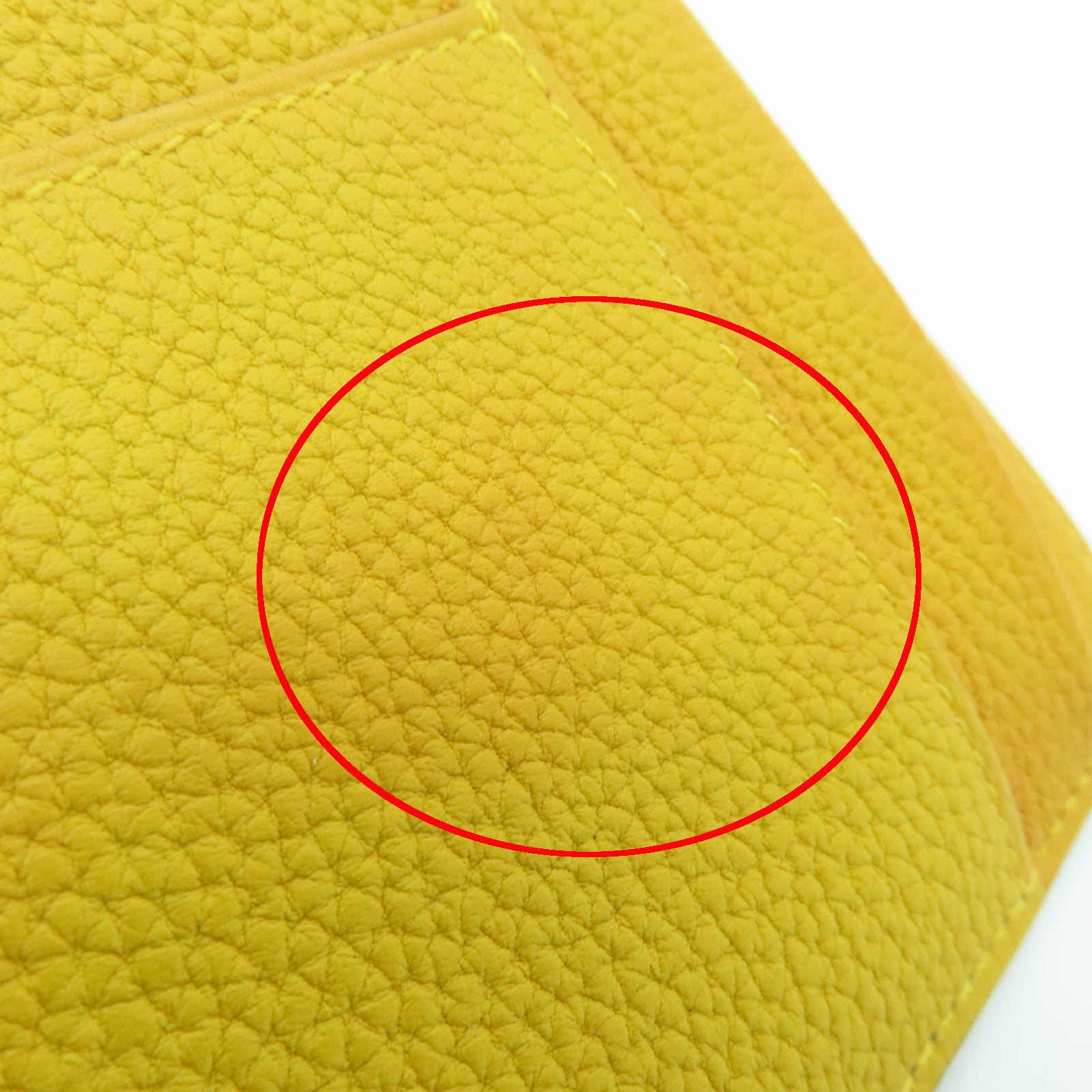 HERMES Togo皮革Dogon GM銀扣長錢包Jaune Ambre黃色