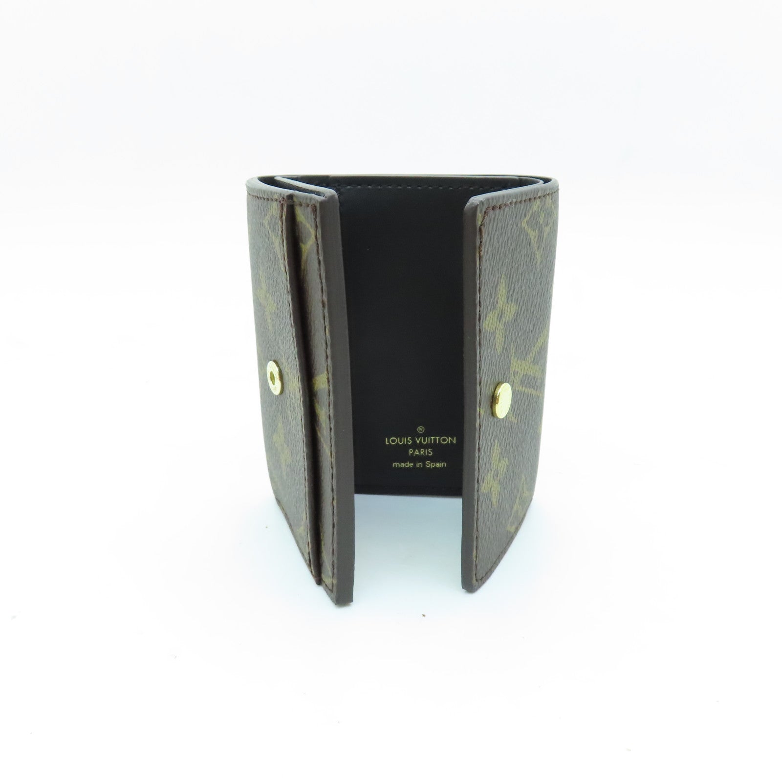 LOUIS VUITTON Monogram Micro Wallet金扣錢包棕色