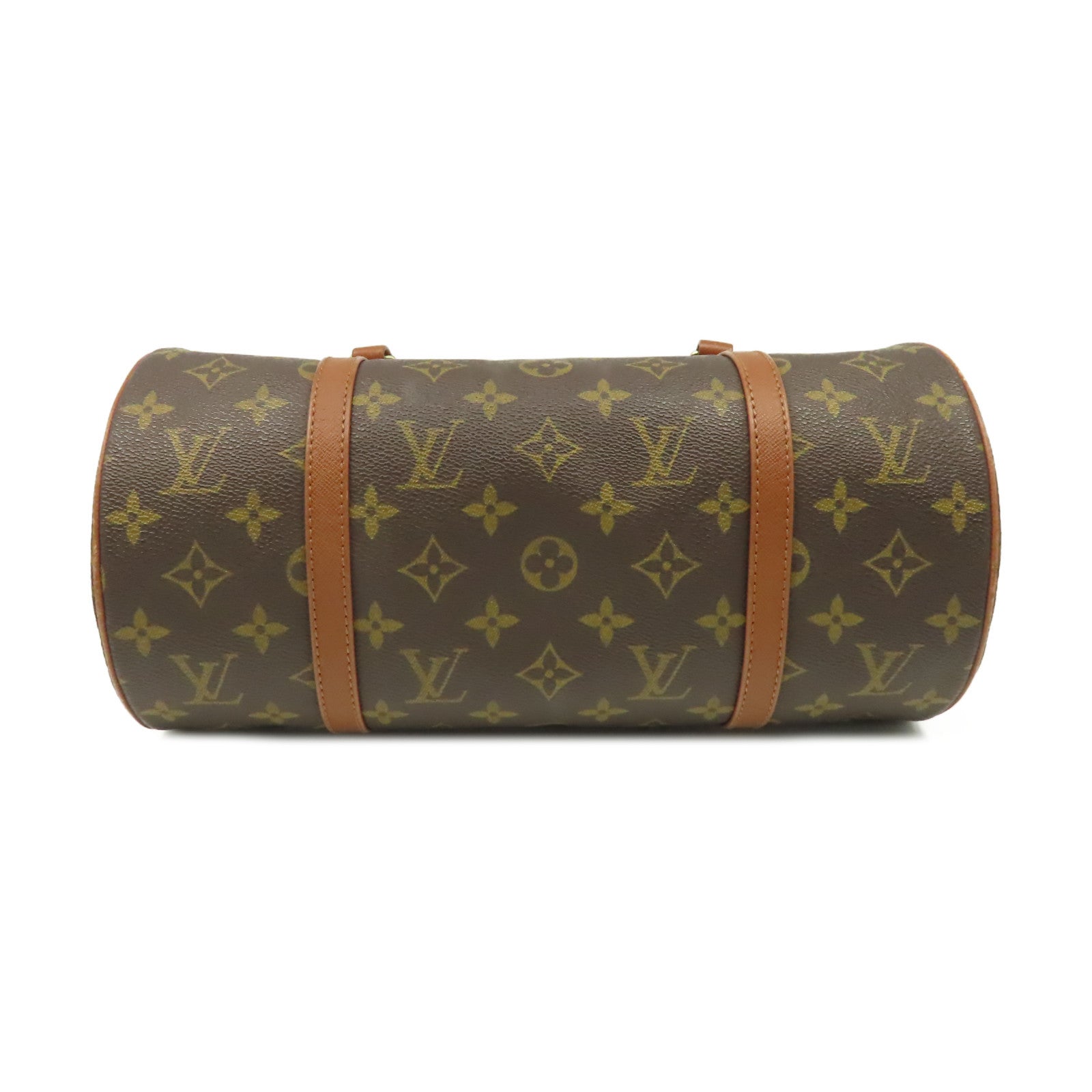 LOUIS VUITTON Monogram Papillon GM Old Model Handbag金扣手挽袋啡色