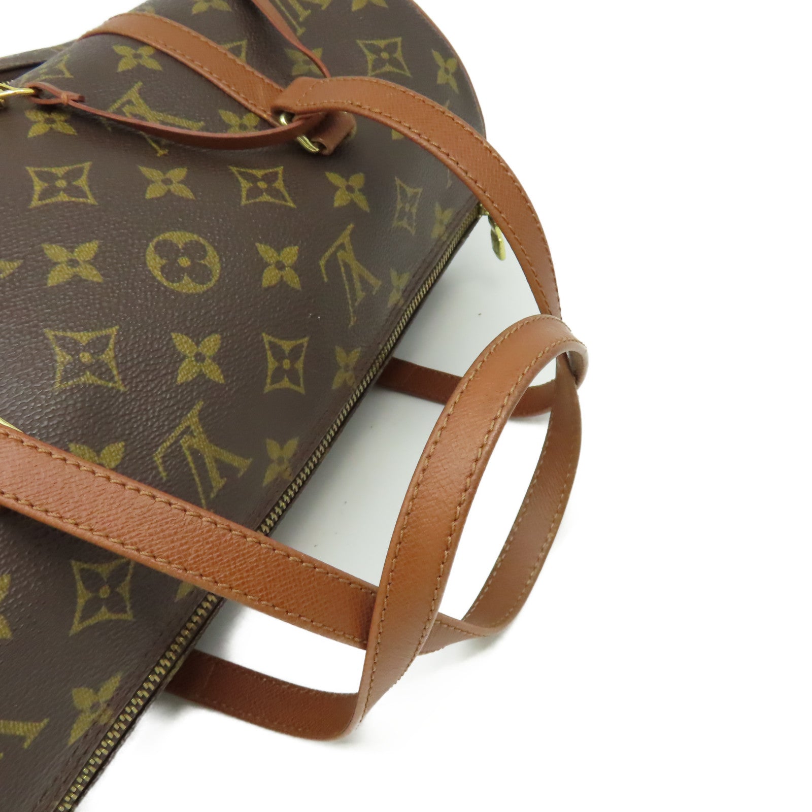 LOUIS VUITTON Monogram Papillon GM Old Model Handbag金扣手挽袋啡色