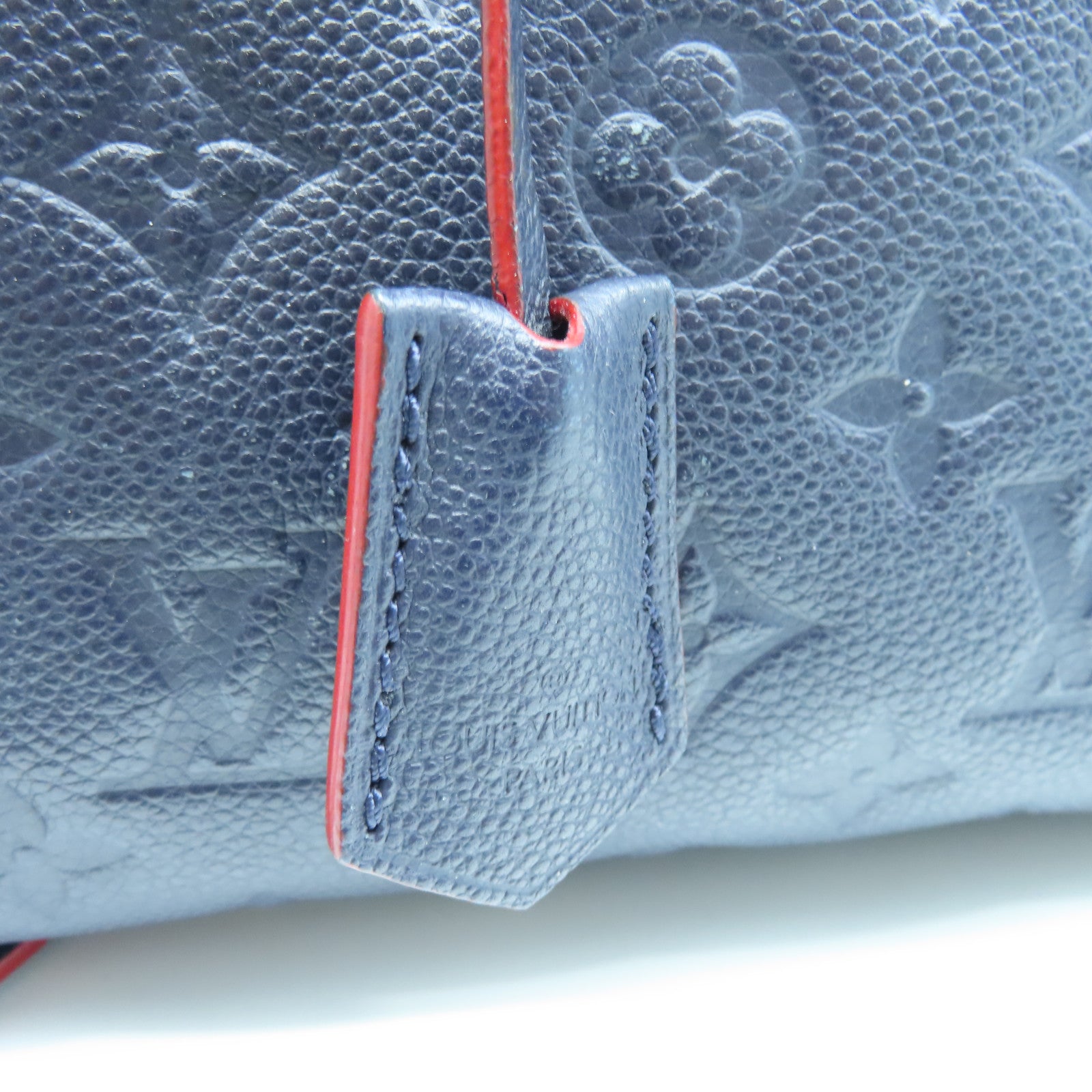 LOUIS VUITTON Mono-Empreinte Montaigne BB金扣手挽肩袋兩用袋藍色