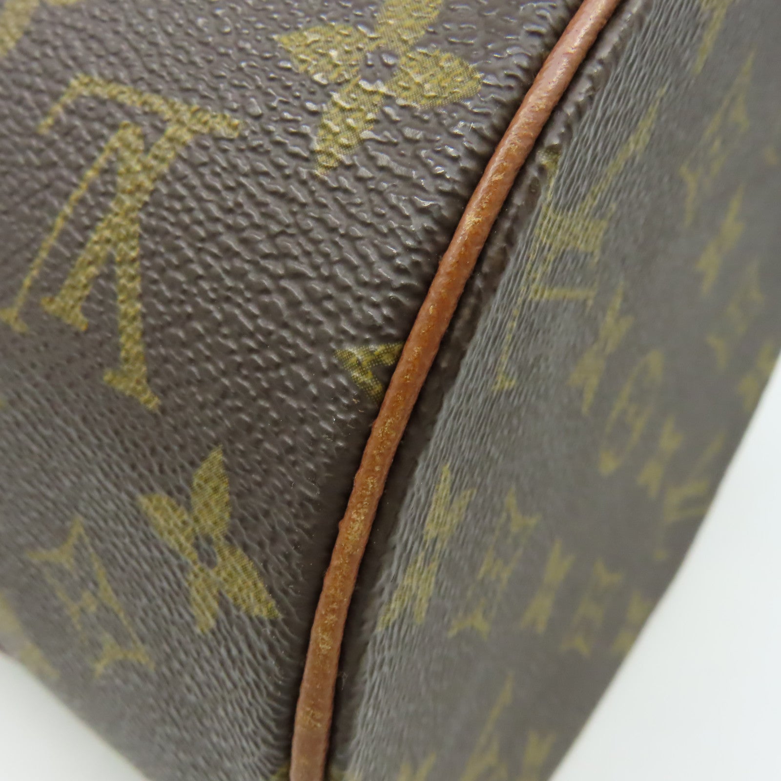 LOUIS VUITTON Monogram Papillon GM Old Model Handbag金扣手挽袋啡色