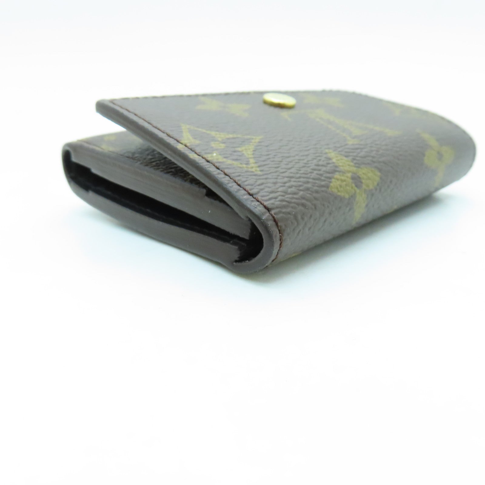 LOUIS VUITTON Monogram Micro Wallet金扣錢包棕色