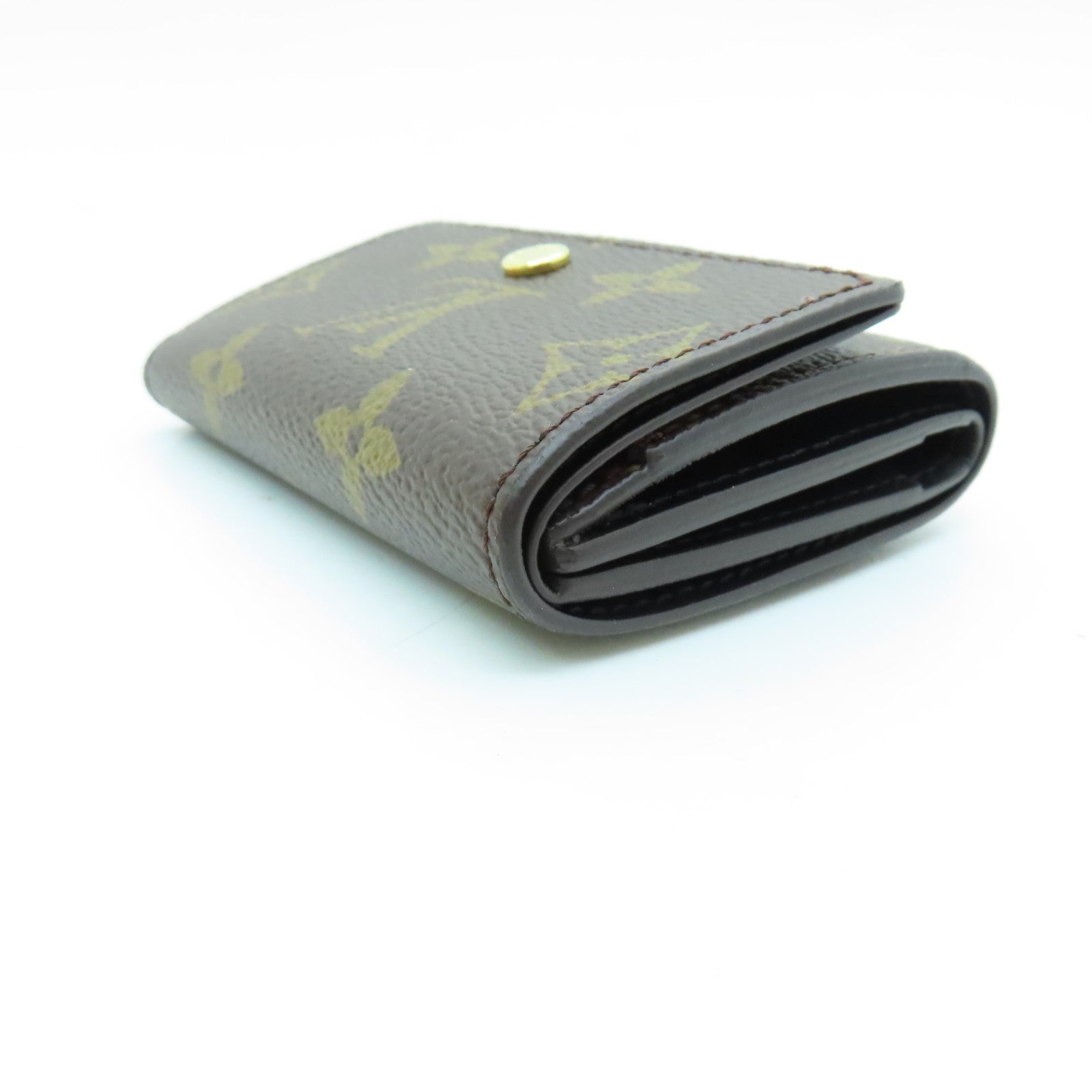 LOUIS VUITTON Monogram Micro Wallet金扣錢包棕色