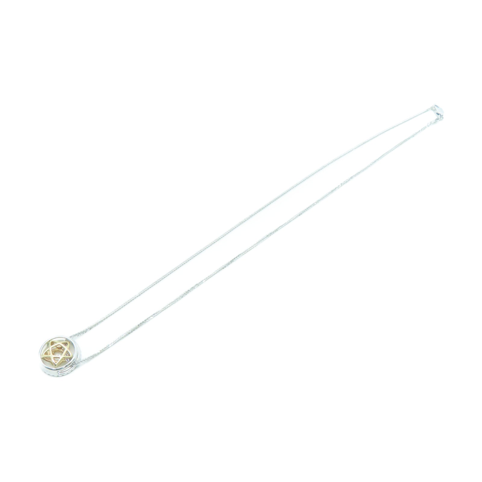 JEWELRY 18K白金Diamond 4.7g 0.185ct钻石项链