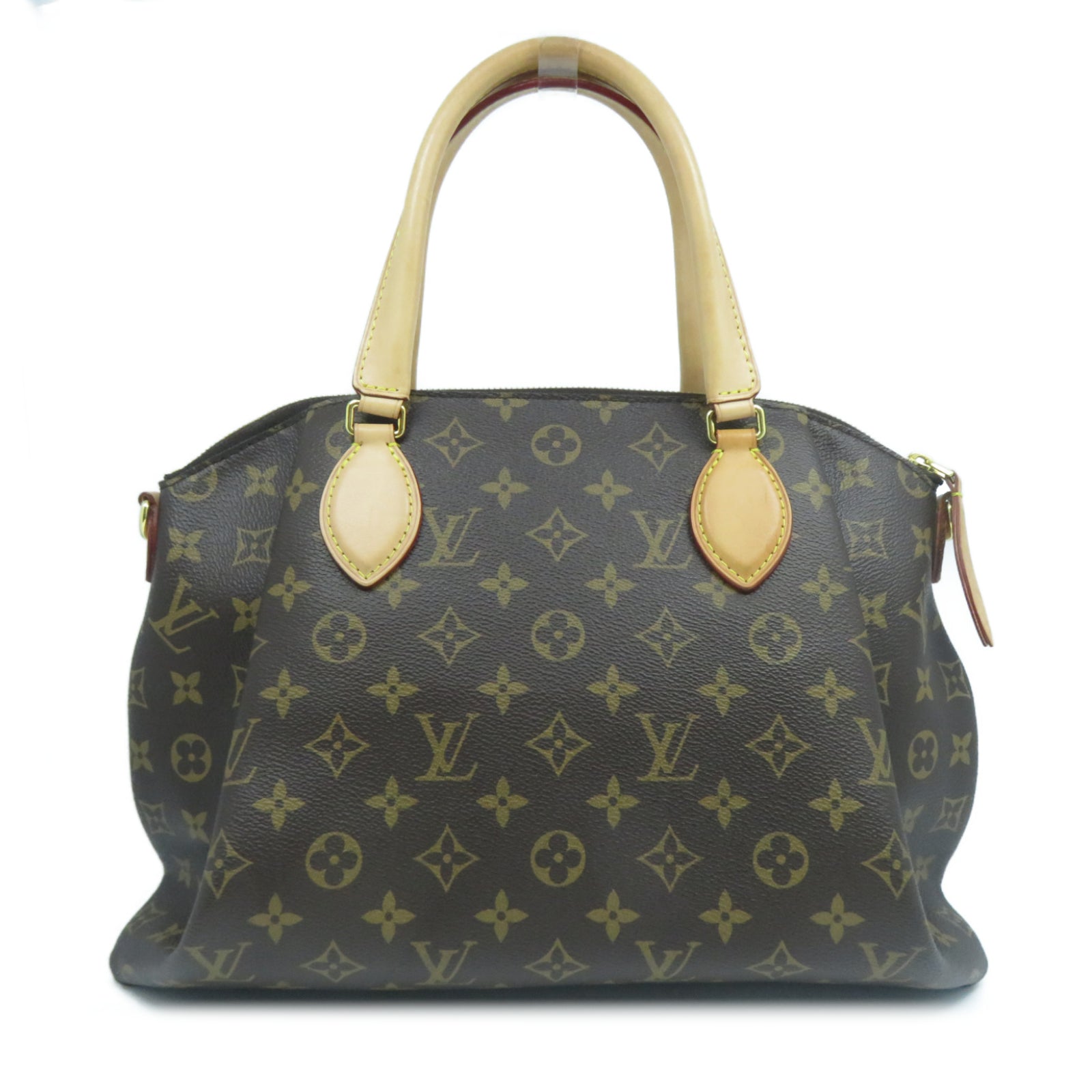 LOUIS VUITTON Monogram Rivoli MM金扣手挽肩背兩用袋啡色