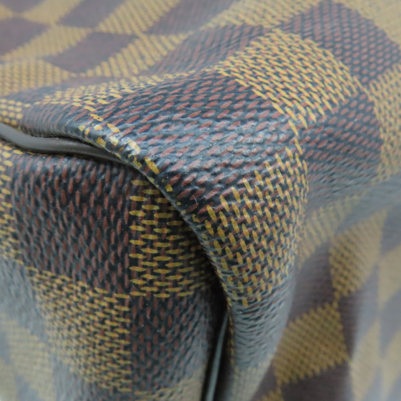 LOUIS VUITTON Damier Speedy 35金扣手挽袋啡色