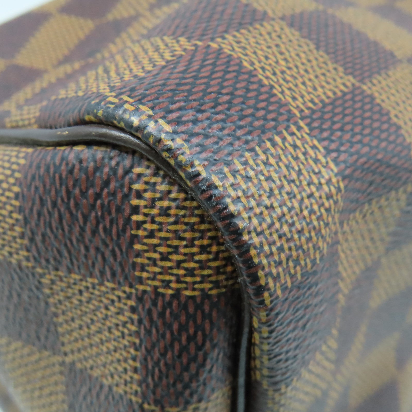 LOUIS VUITTON Damier Speedy 35金扣手挽袋啡色