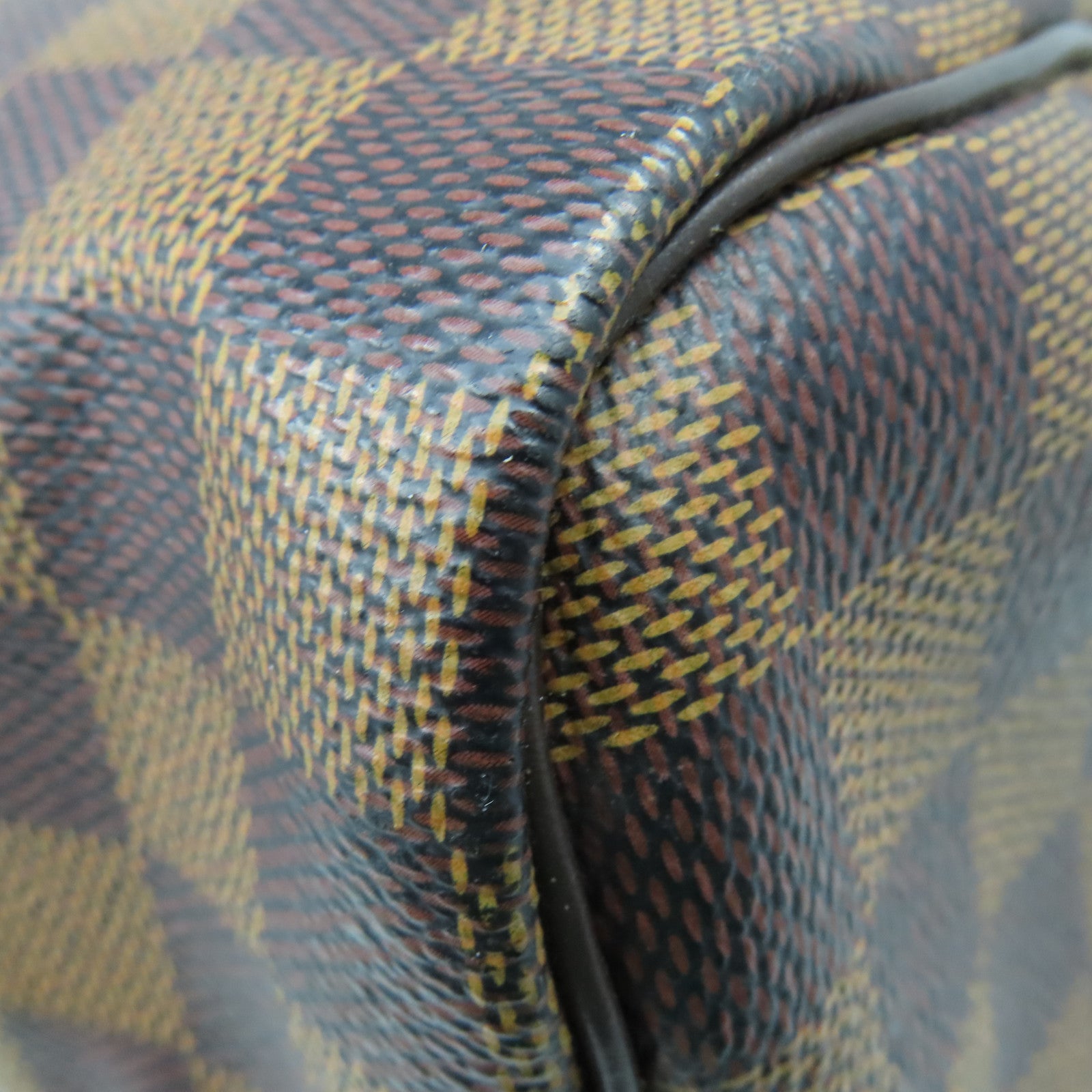 LOUIS VUITTON Damier Speedy 35金扣手挽袋啡色